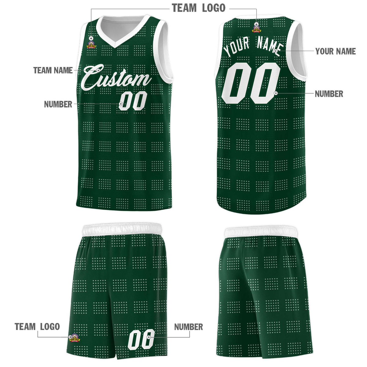 Custom Neon Green Navy-White Side Two-Tone Classic Sports Uniform Basketball Jersey |KXKSHOP