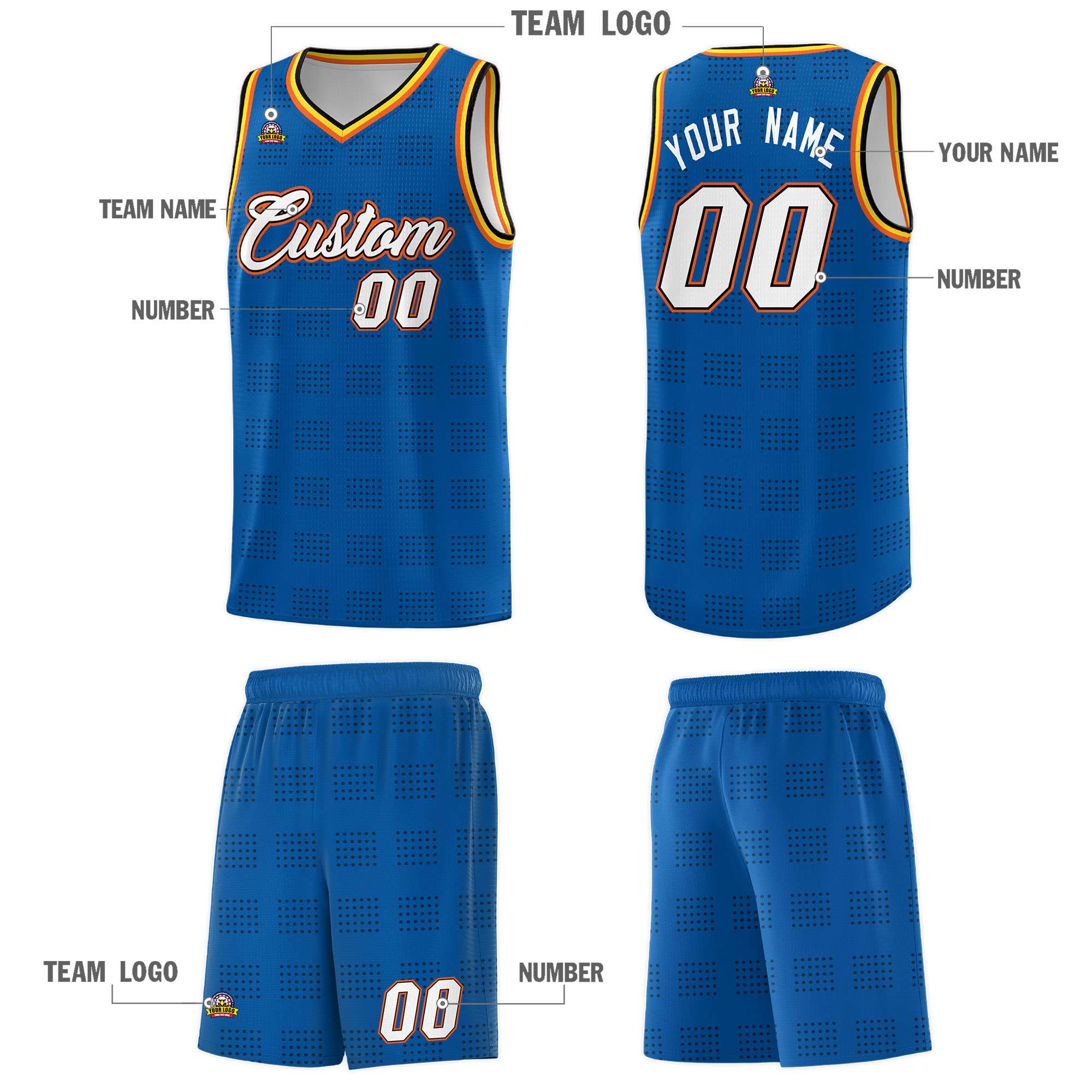 Custom Neon Green Navy-White Side Two-Tone Classic Sports Uniform Basketball Jersey |KXKSHOP