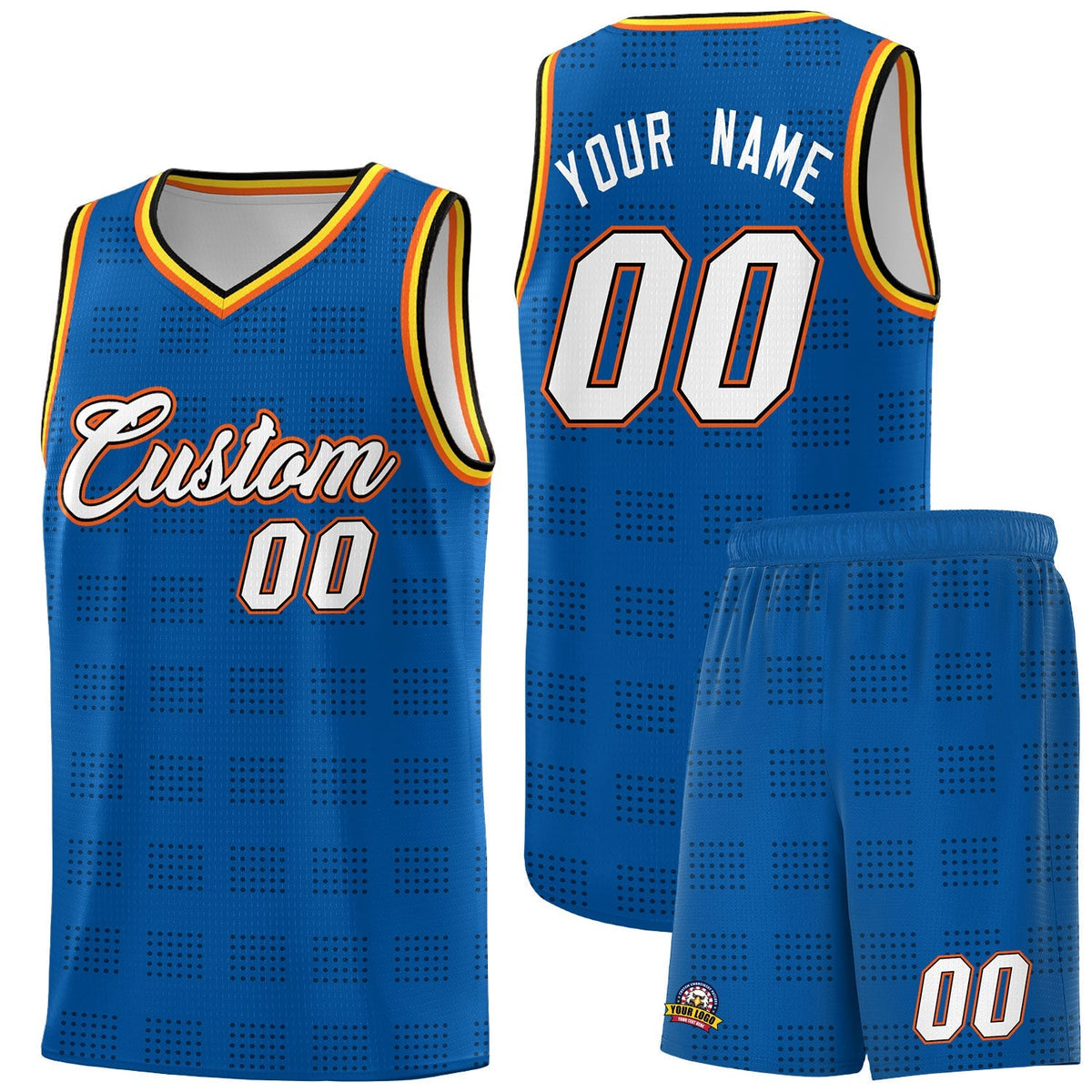 Custom Neon Green Navy-White Side Two-Tone Classic Sports Uniform Basketball Jersey |KXKSHOP