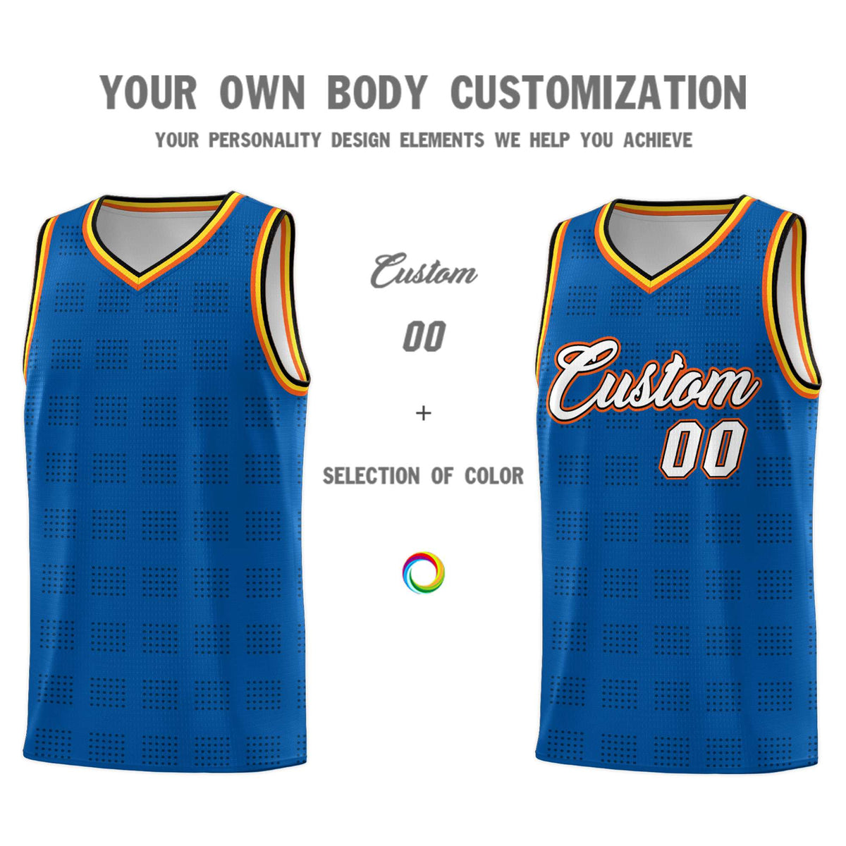 Custom Neon Green Navy-White Side Two-Tone Classic Sports Uniform Basketball Jersey |KXKSHOP