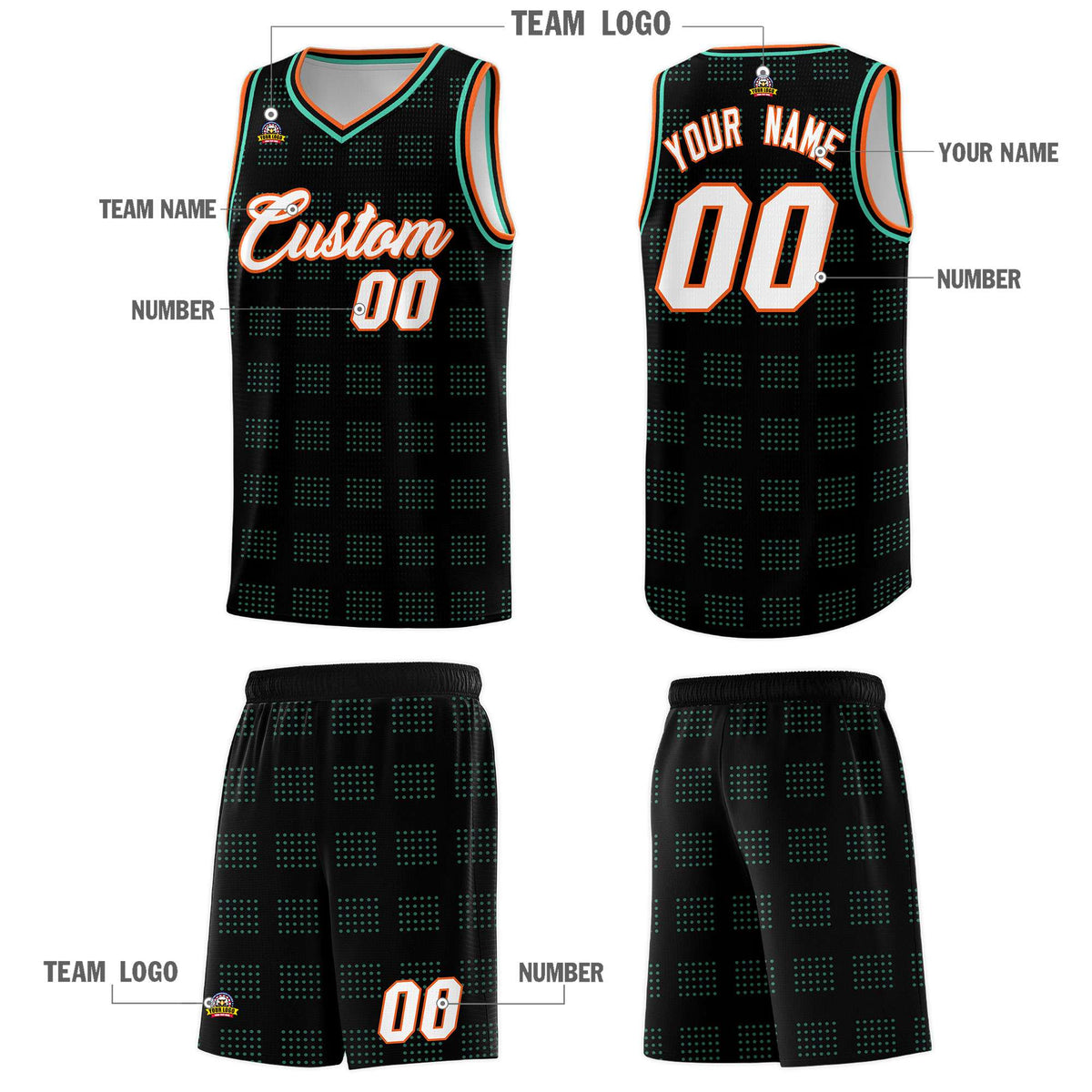 Custom Neon Green Navy-White Side Two-Tone Classic Sports Uniform Basketball Jersey |KXKSHOP