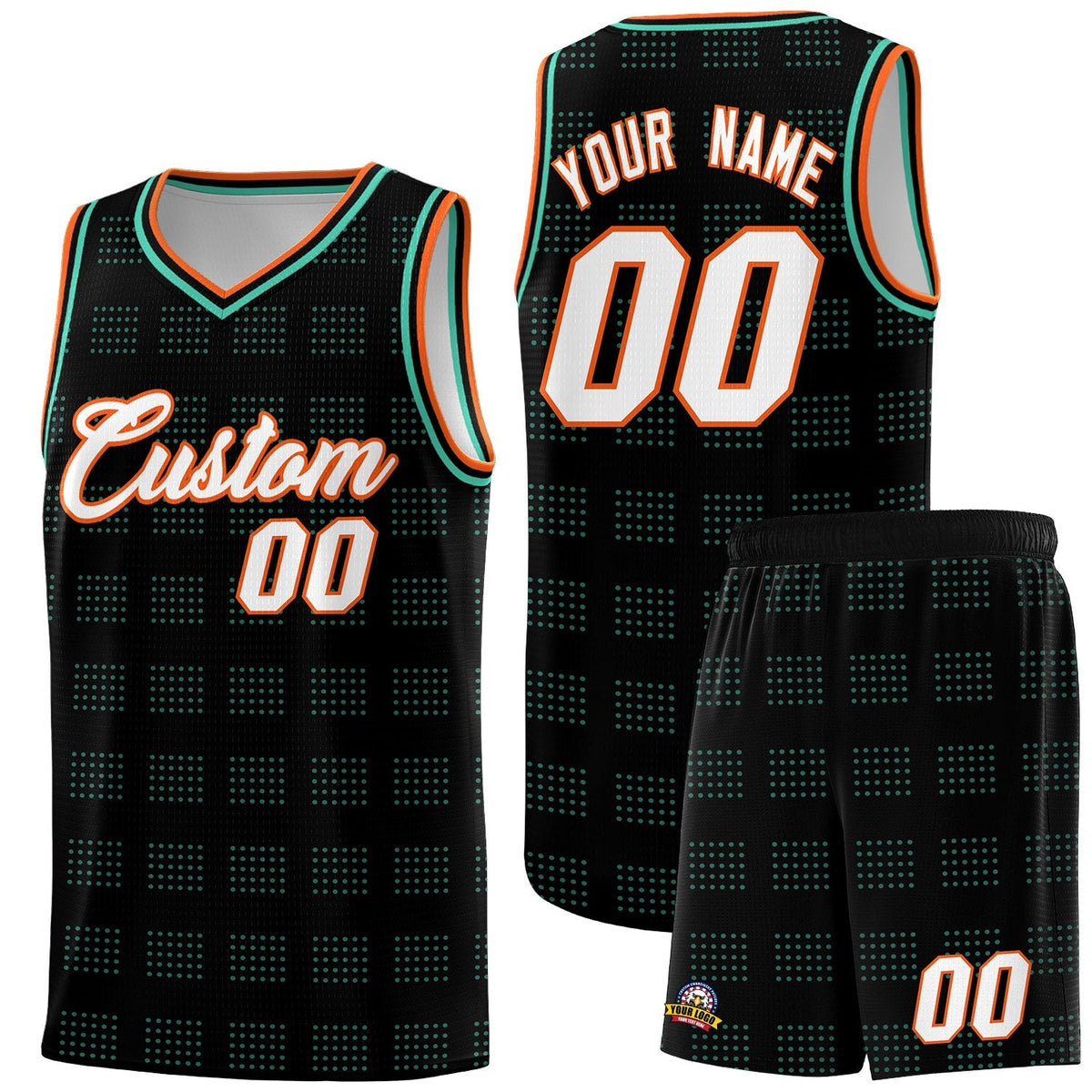 Custom Neon Green Navy-White Side Two-Tone Classic Sports Uniform Basketball Jersey |KXKSHOP