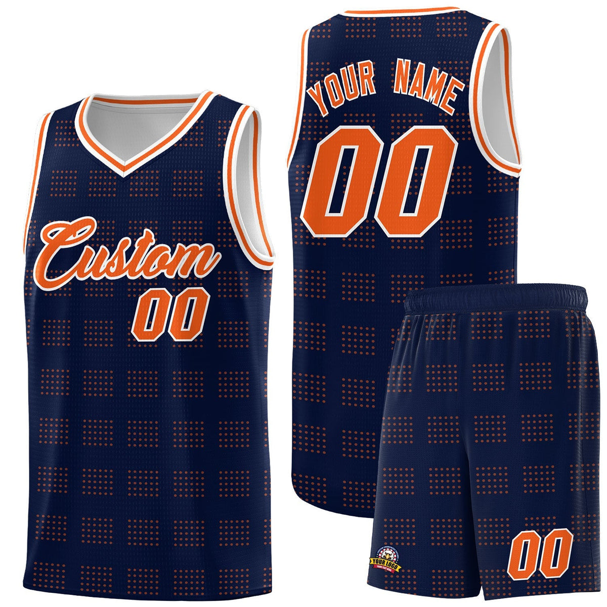 Custom Neon Green Navy-White Side Two-Tone Classic Sports Uniform Basketball Jersey |KXKSHOP
