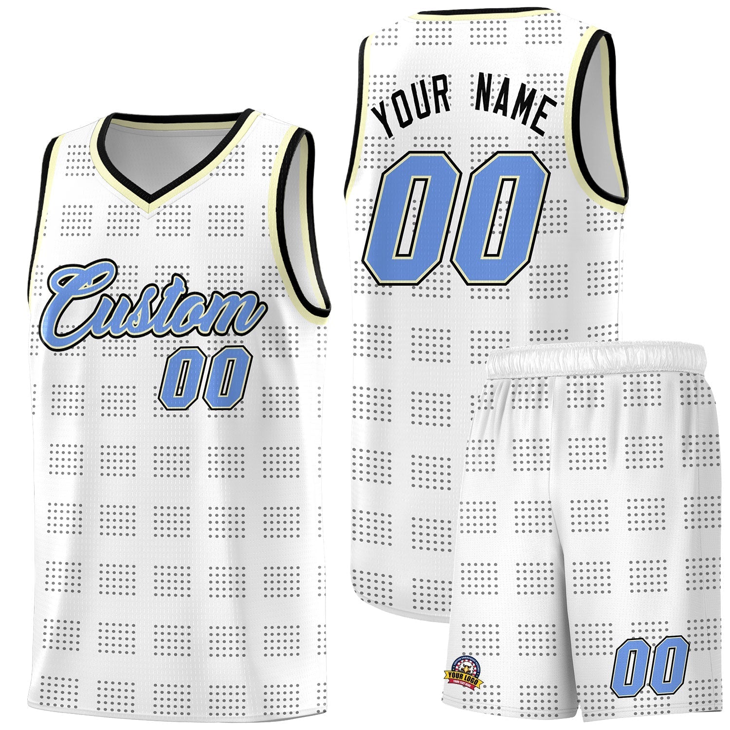 Custom Neon Green Navy-White Side Two-Tone Classic Sports Uniform Basketball Jersey |KXKSHOP