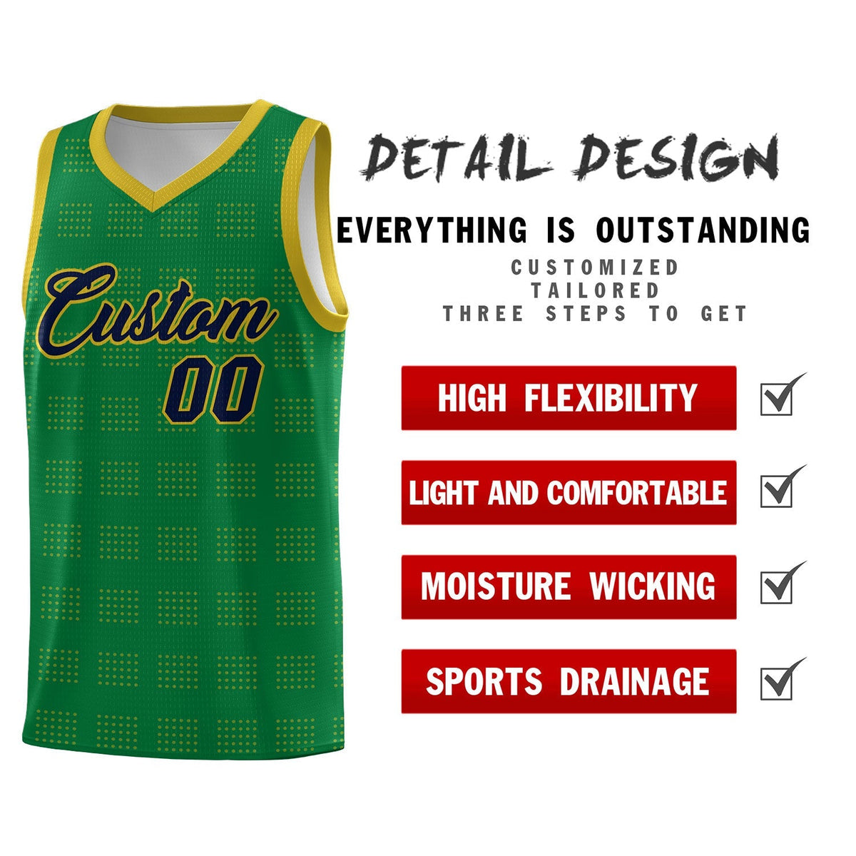 Custom Neon Green Navy-White Side Two-Tone Classic Sports Uniform Basketball Jersey |KXKSHOP