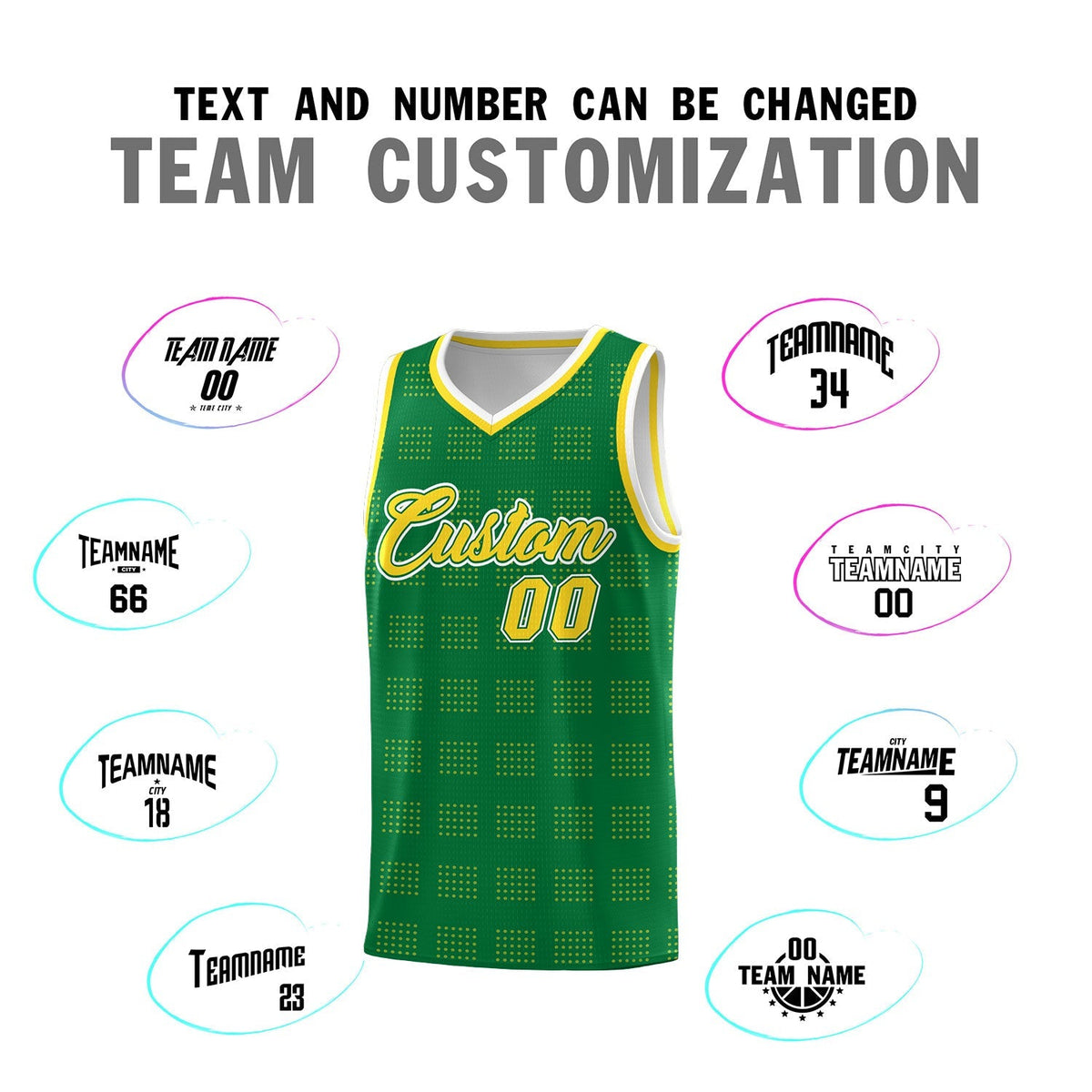 Custom Neon Green Navy-White Side Two-Tone Classic Sports Uniform Basketball Jersey |KXKSHOP