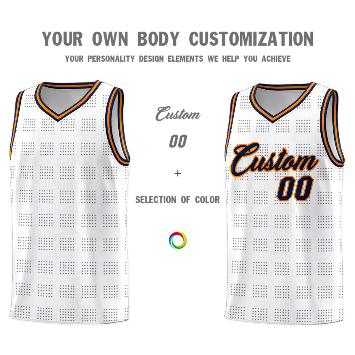 Custom Neon Green Navy-White Side Two-Tone Classic Sports Uniform Basketball Jersey |KXKSHOP