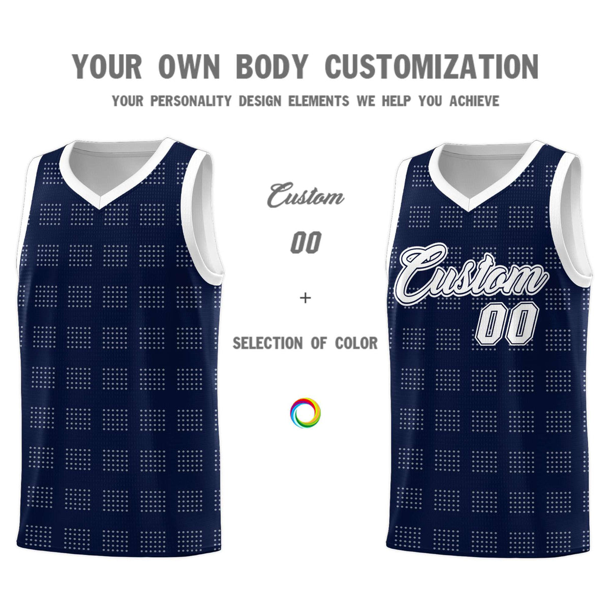 Custom Neon Green Navy-White Side Two-Tone Classic Sports Uniform Basketball Jersey |KXKSHOP