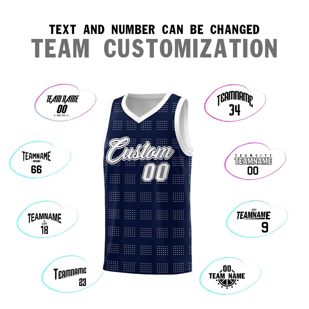 Custom Neon Green Navy-White Side Two-Tone Classic Sports Uniform Basketball Jersey |KXKSHOP