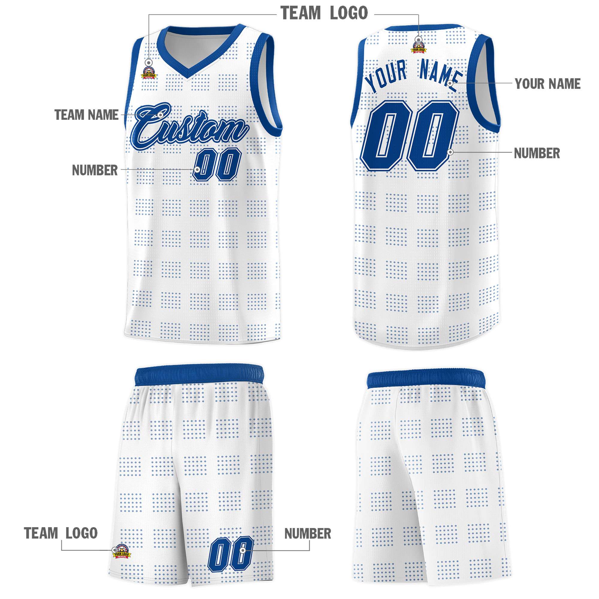 Custom Neon Green Navy-White Side Two-Tone Classic Sports Uniform Basketball Jersey |KXKSHOP