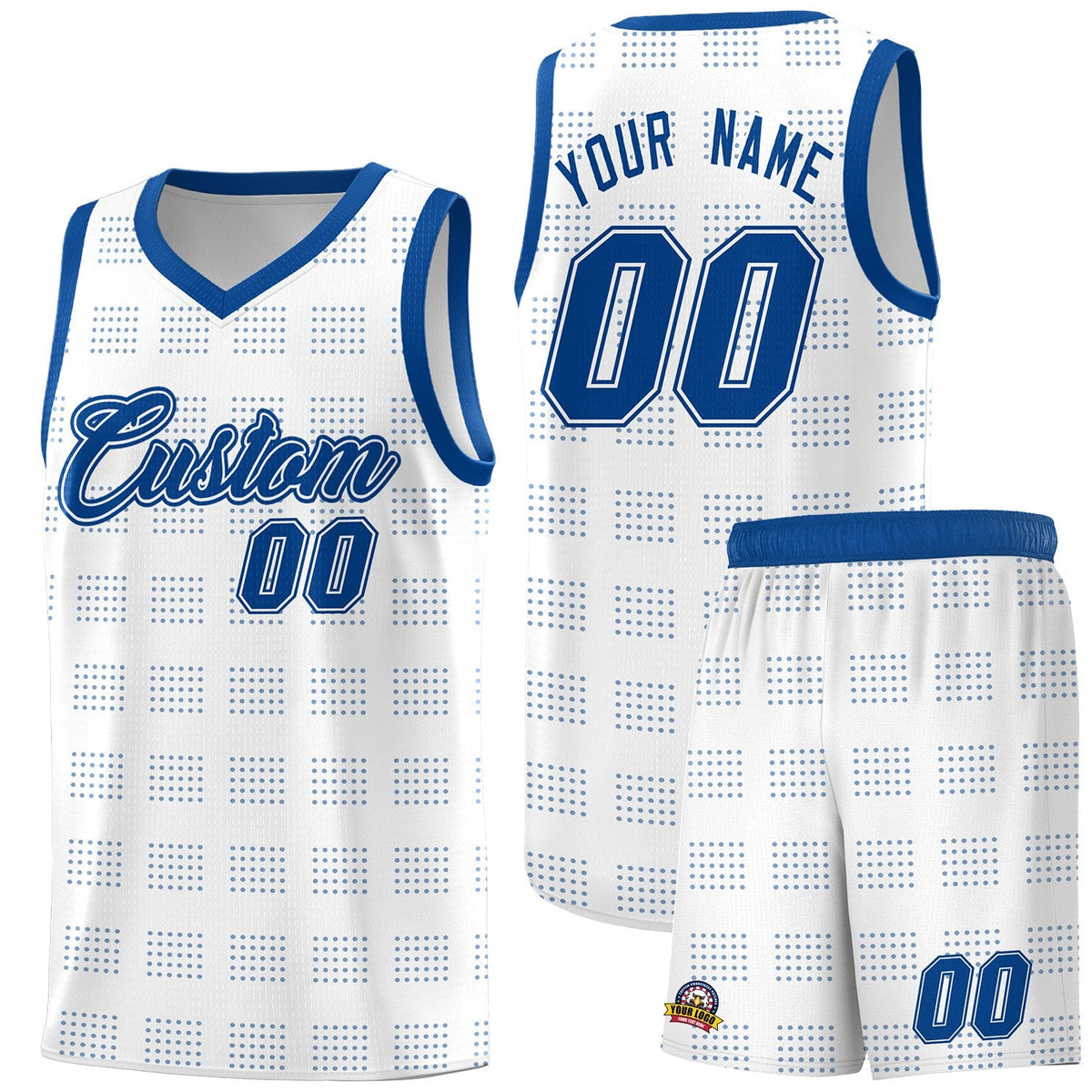 Custom Neon Green Navy-White Side Two-Tone Classic Sports Uniform Basketball Jersey |KXKSHOP