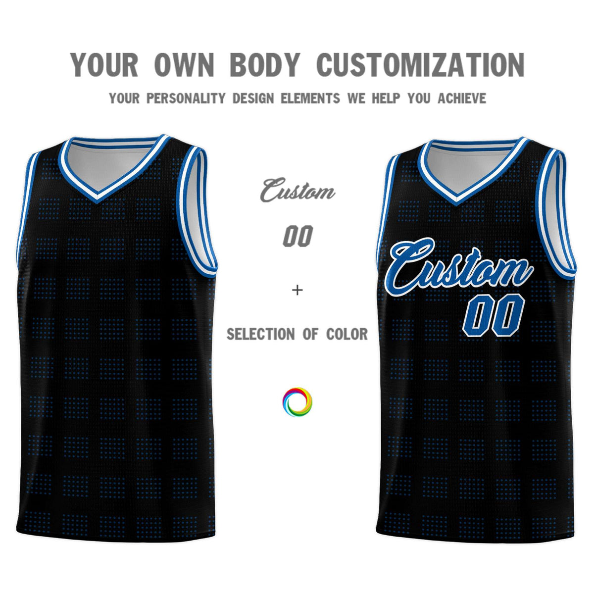 Custom Neon Green Navy-White Side Two-Tone Classic Sports Uniform Basketball Jersey |KXKSHOP