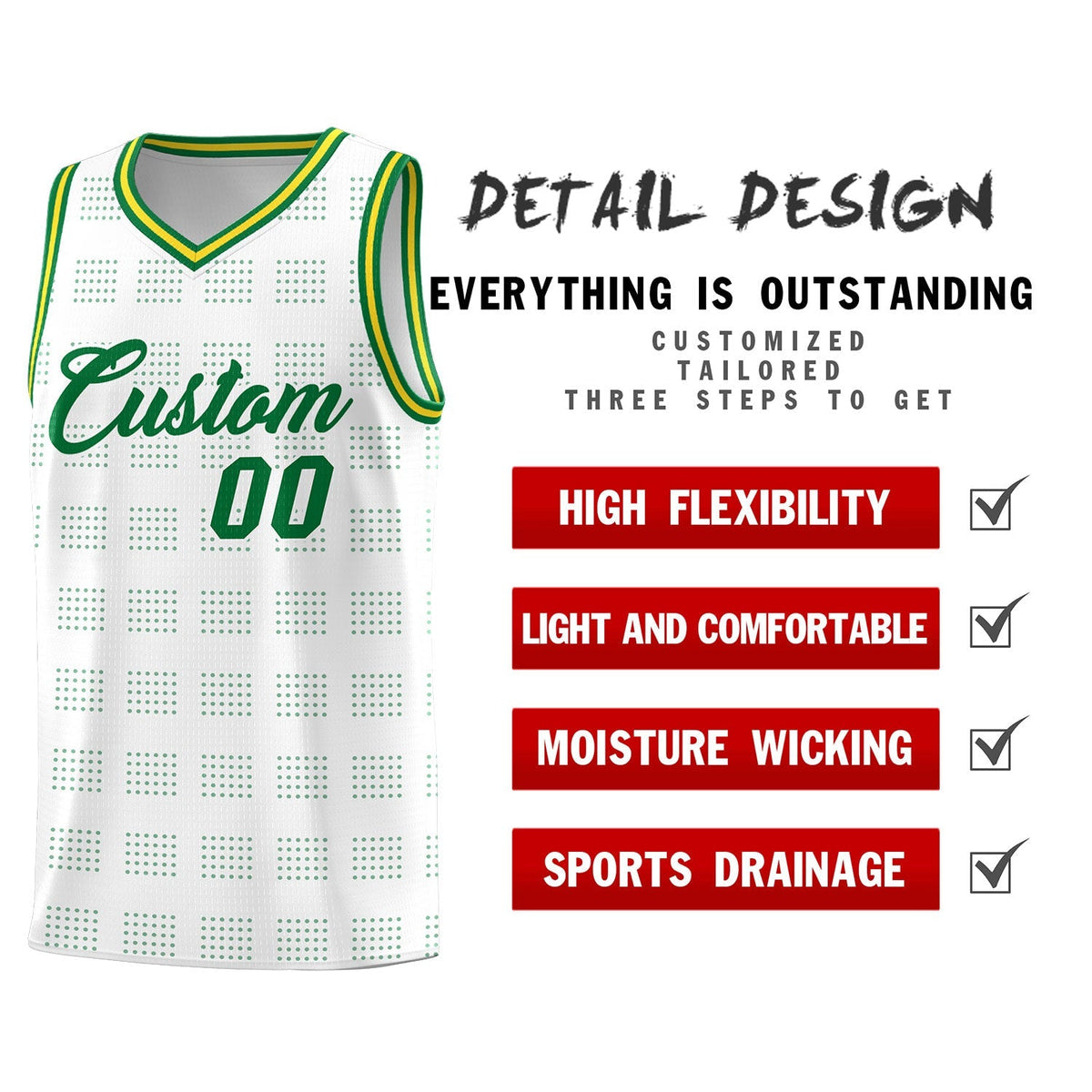 Custom Neon Green Navy-White Side Two-Tone Classic Sports Uniform Basketball Jersey |KXKSHOP