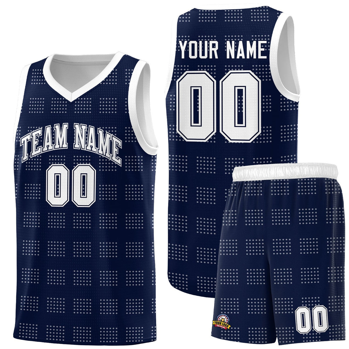 Custom Neon Green Navy-White Side Two-Tone Classic Sports Uniform Basketball Jersey |KXKSHOP