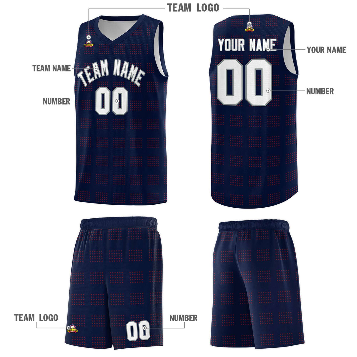 Custom Neon Green Navy-White Side Two-Tone Classic Sports Uniform Basketball Jersey |KXKSHOP