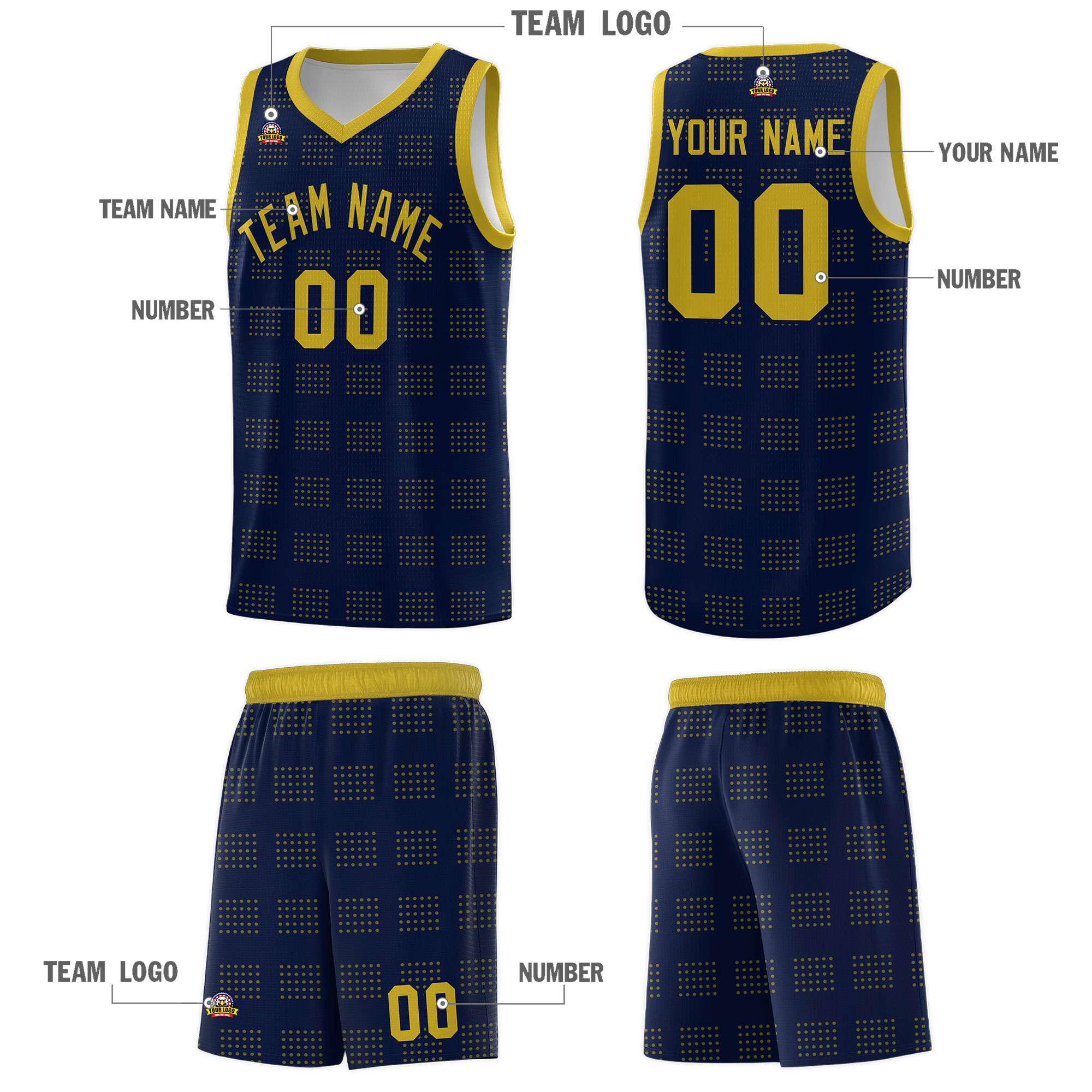 Custom Neon Green Navy-White Side Two-Tone Classic Sports Uniform Basketball Jersey |KXKSHOP