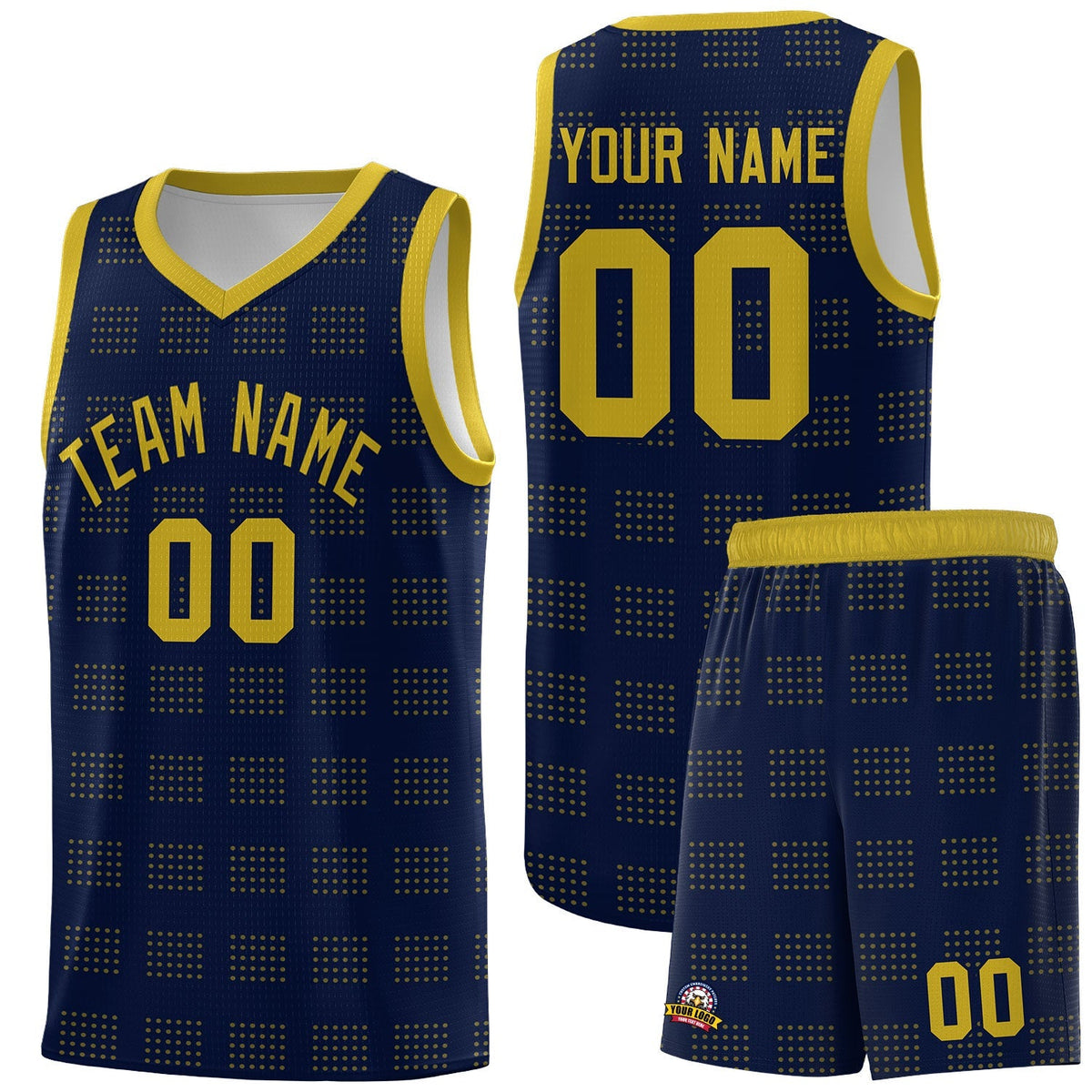 Custom Neon Green Navy-White Side Two-Tone Classic Sports Uniform Basketball Jersey |KXKSHOP