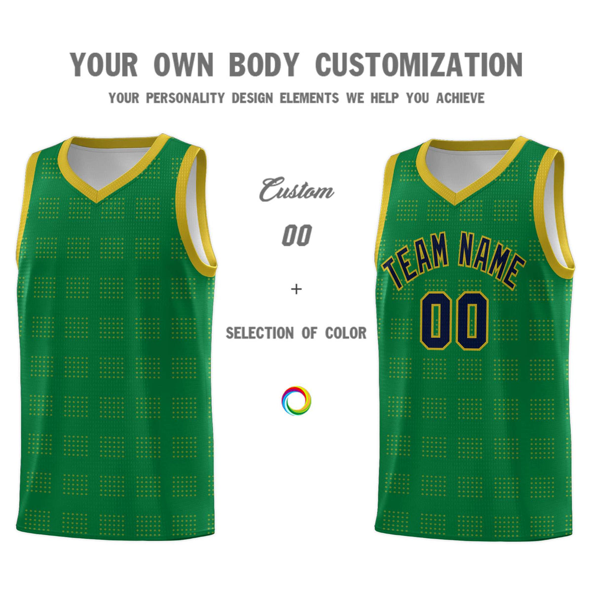 Custom Neon Green Navy-White Side Two-Tone Classic Sports Uniform Basketball Jersey |KXKSHOP