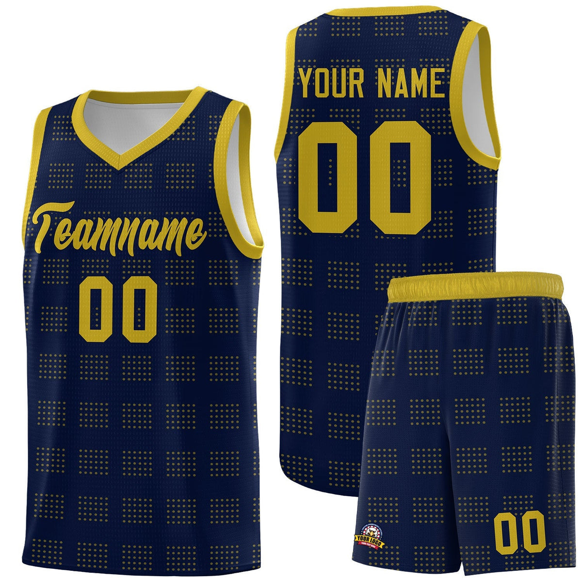 Custom Neon Green Navy-White Side Two-Tone Classic Sports Uniform Basketball Jersey |KXKSHOP