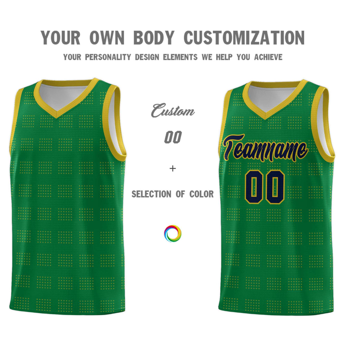 Custom Neon Green Navy-White Side Two-Tone Classic Sports Uniform Basketball Jersey |KXKSHOP