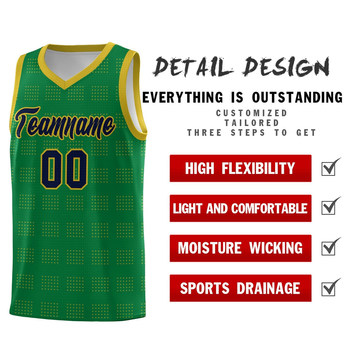 Custom Neon Green Navy-White Side Two-Tone Classic Sports Uniform Basketball Jersey |KXKSHOP