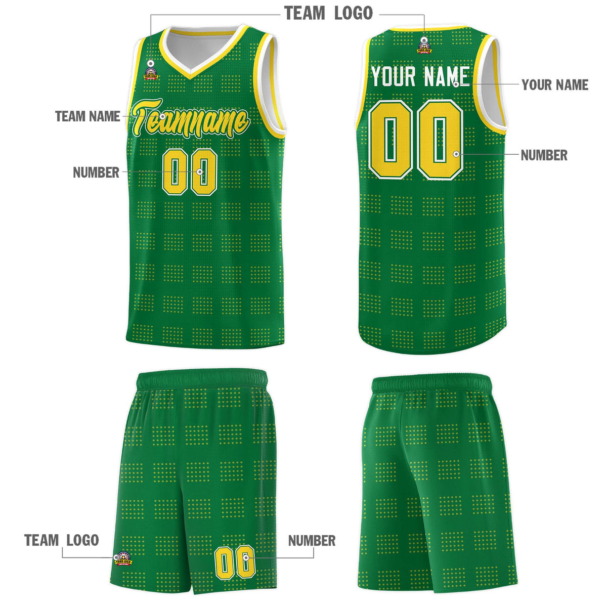 Custom Neon Green Navy-White Side Two-Tone Classic Sports Uniform Basketball Jersey |KXKSHOP
