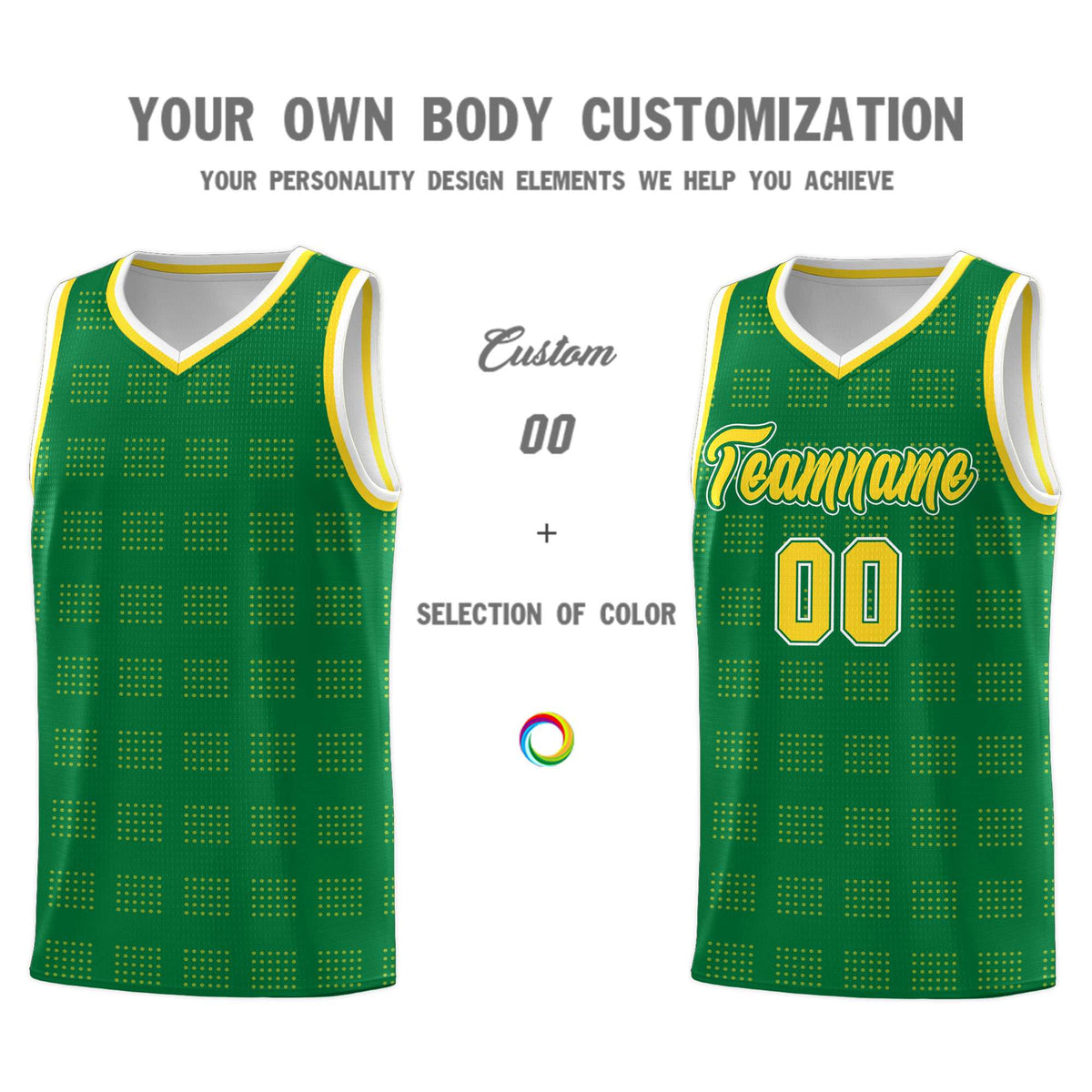 Custom Neon Green Navy-White Side Two-Tone Classic Sports Uniform Basketball Jersey |KXKSHOP