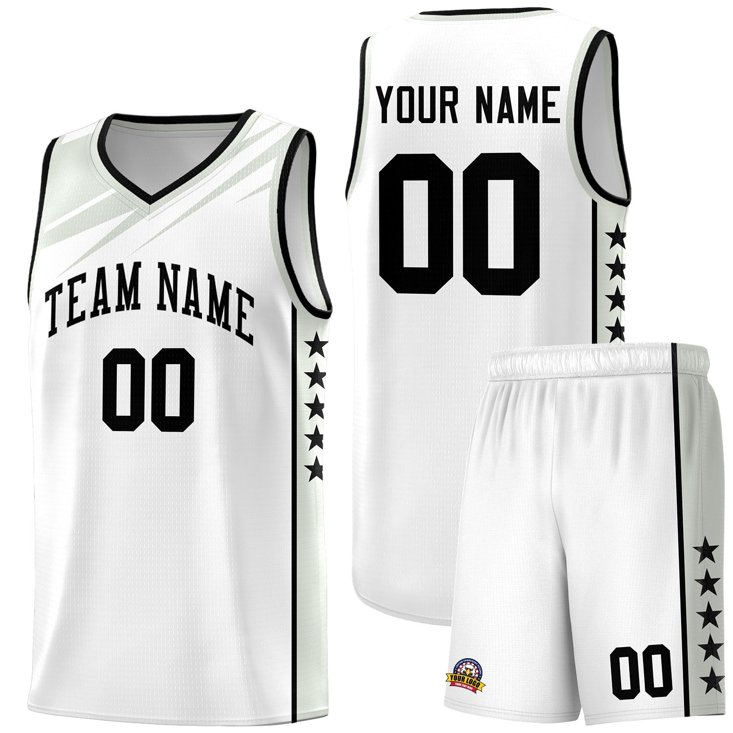Custom Black Gray Wind Scarred Stars Graffiti Pattern Sets Basketball Jersey