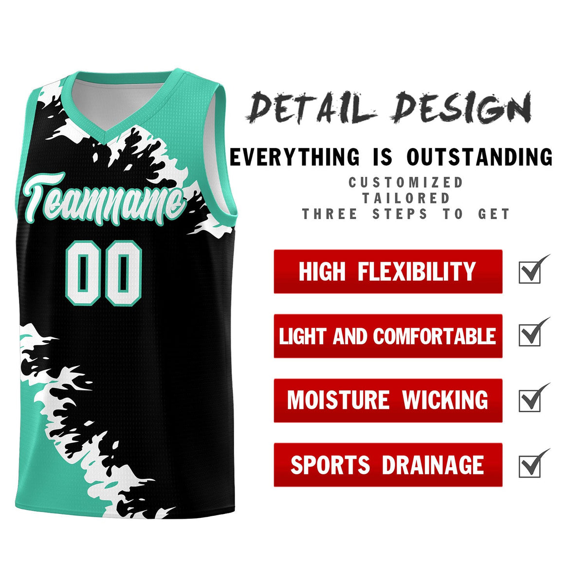 Custom Black Bright Green-White Sparkle Print Pattern Basketball Kits