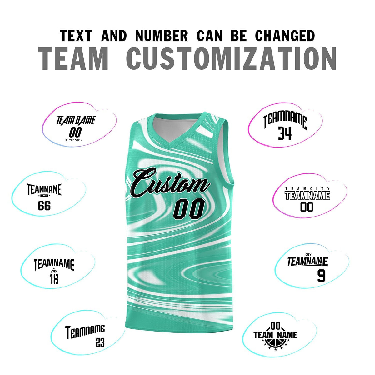 Custom Bright Green White Graffiti Pattern Fluids Style Sports Uniform Basketball Jersey Kits|KXKSHOP