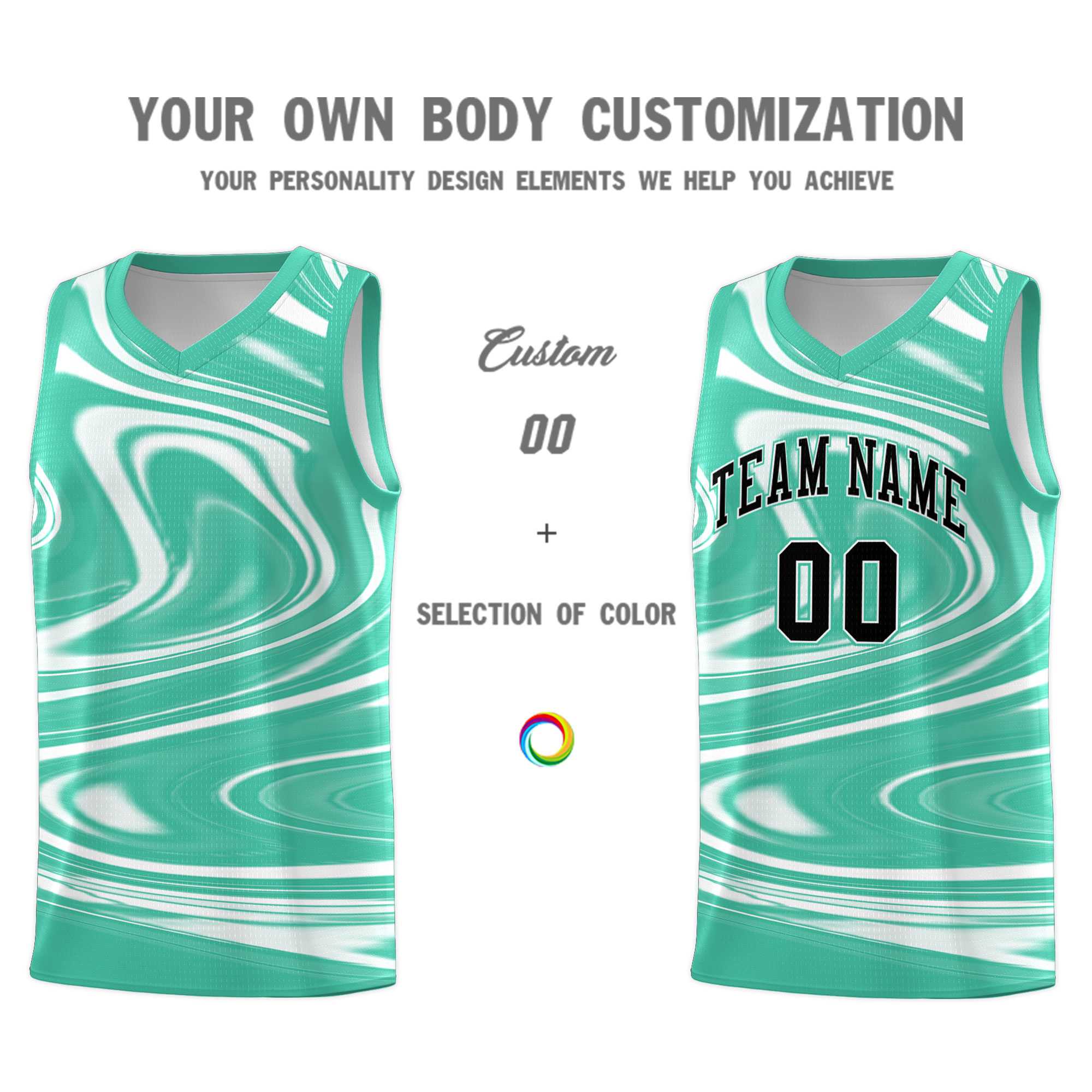 Custom Bright Green White Graffiti Pattern Fluids Style Sports Uniform Basketball Jersey Kits|KXKSHOP