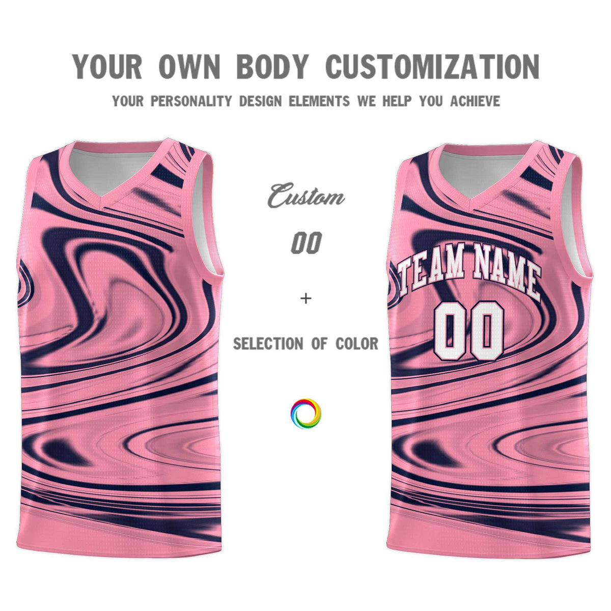 Custom Bright Green Navy Graffiti Pattern Fluids Style Sports Uniform Basketball Jersey Kits|KXKSHOP