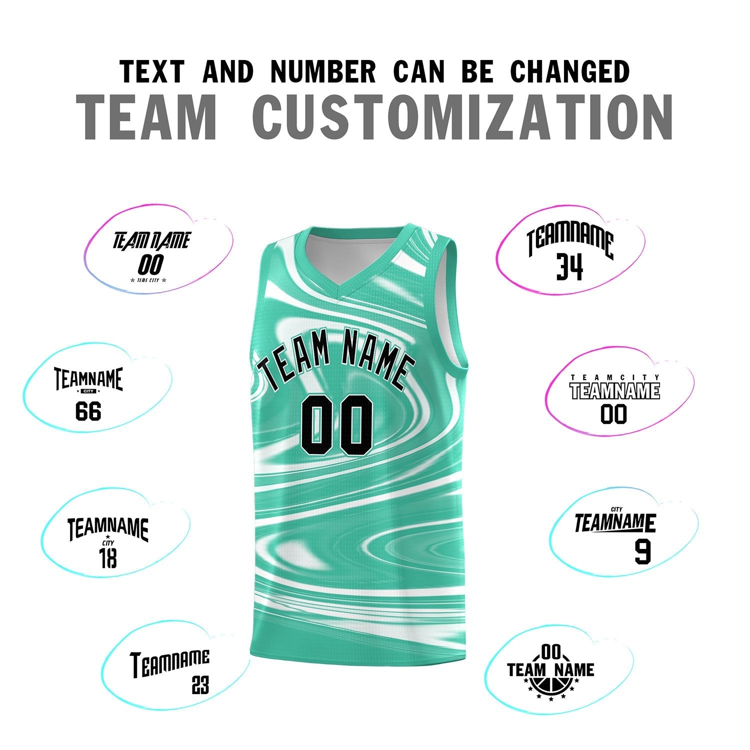 Custom Bright Green White Graffiti Pattern Fluids Style Sports Uniform Basketball Jersey Kits|KXKSHOP