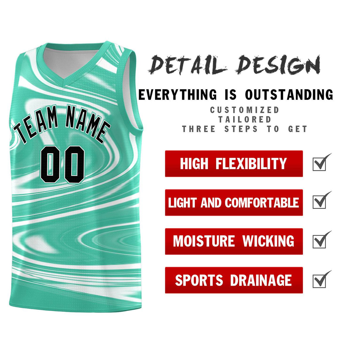 Custom Bright Green White Graffiti Pattern Fluids Style Sports Uniform Basketball Jersey Kits|KXKSHOP