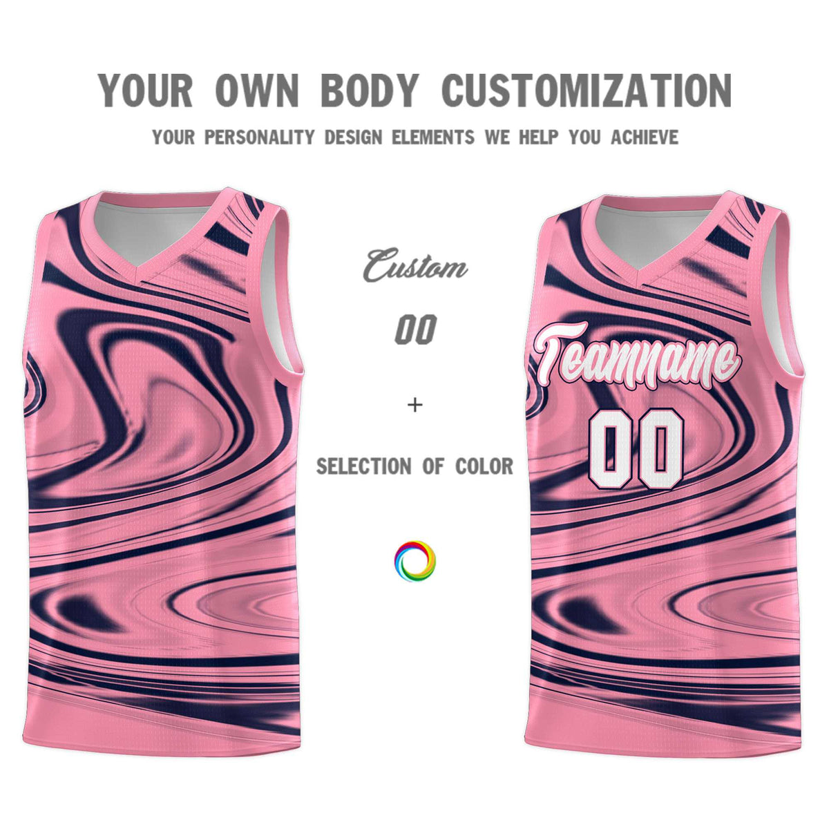 Custom Bright Green Navy Graffiti Pattern Fluids Style Sports Uniform Basketball Jersey Kits|KXKSHOP