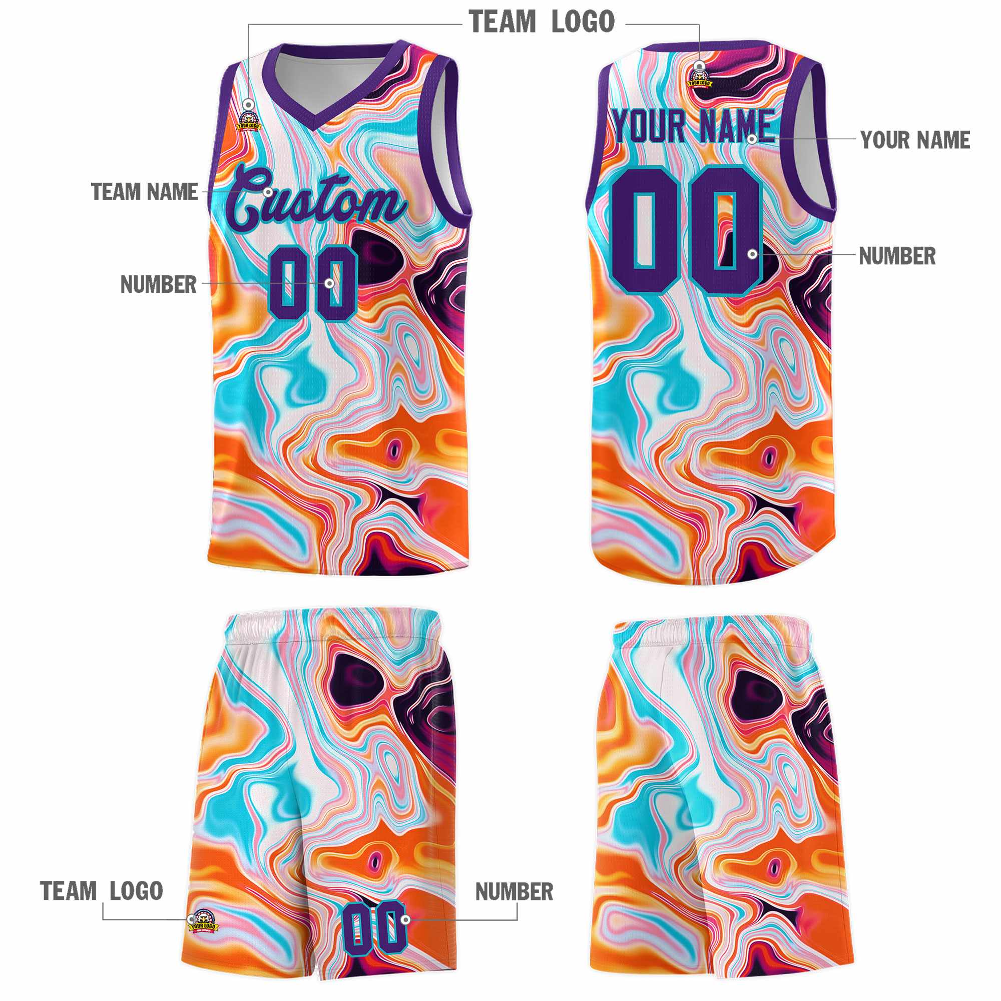 Custom Neon Green Navy-White Side Two-Tone Classic Sports Uniform Basketball Jersey |KXKSHOP