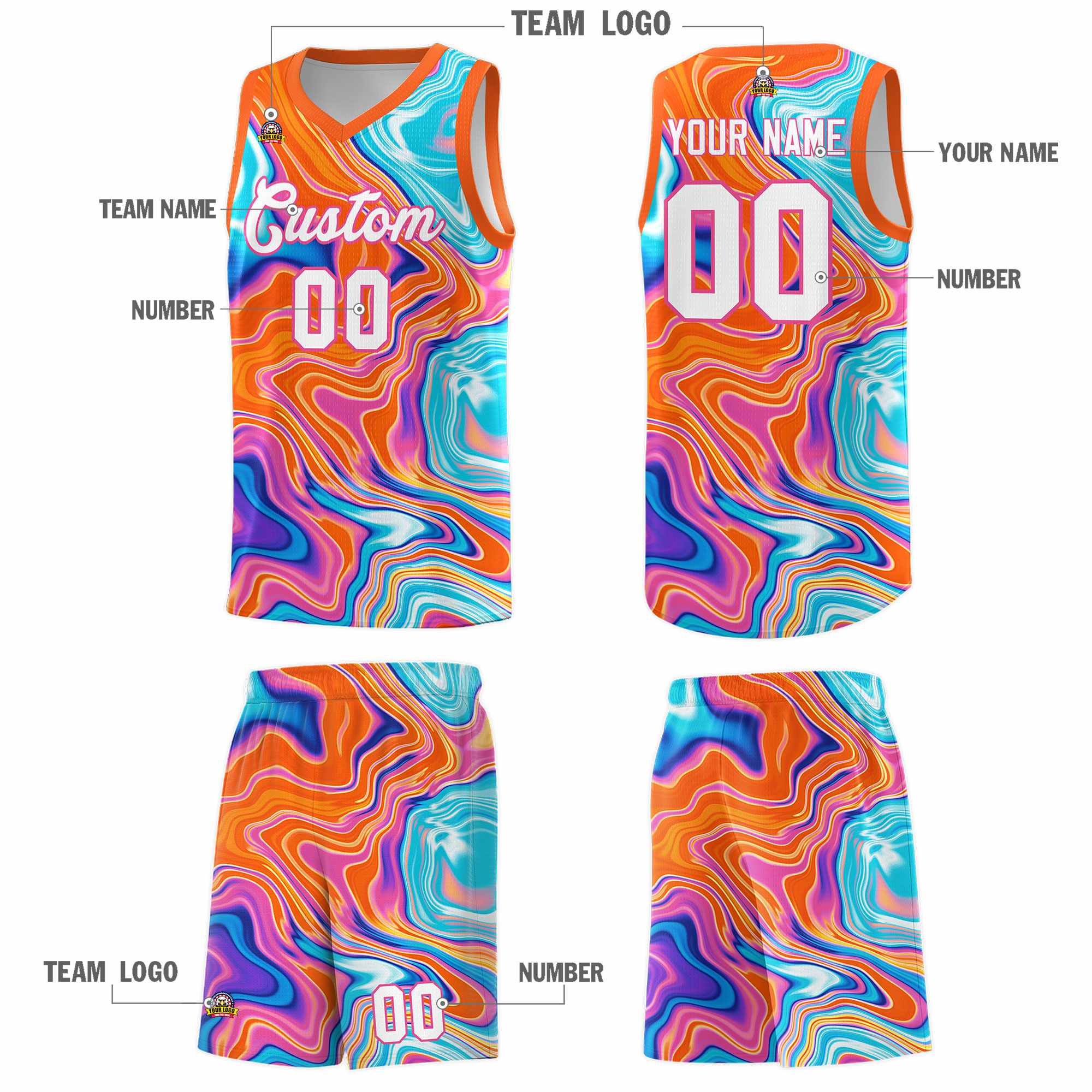 Custom Neon Green Navy-White Side Two-Tone Classic Sports Uniform Basketball Jersey |KXKSHOP