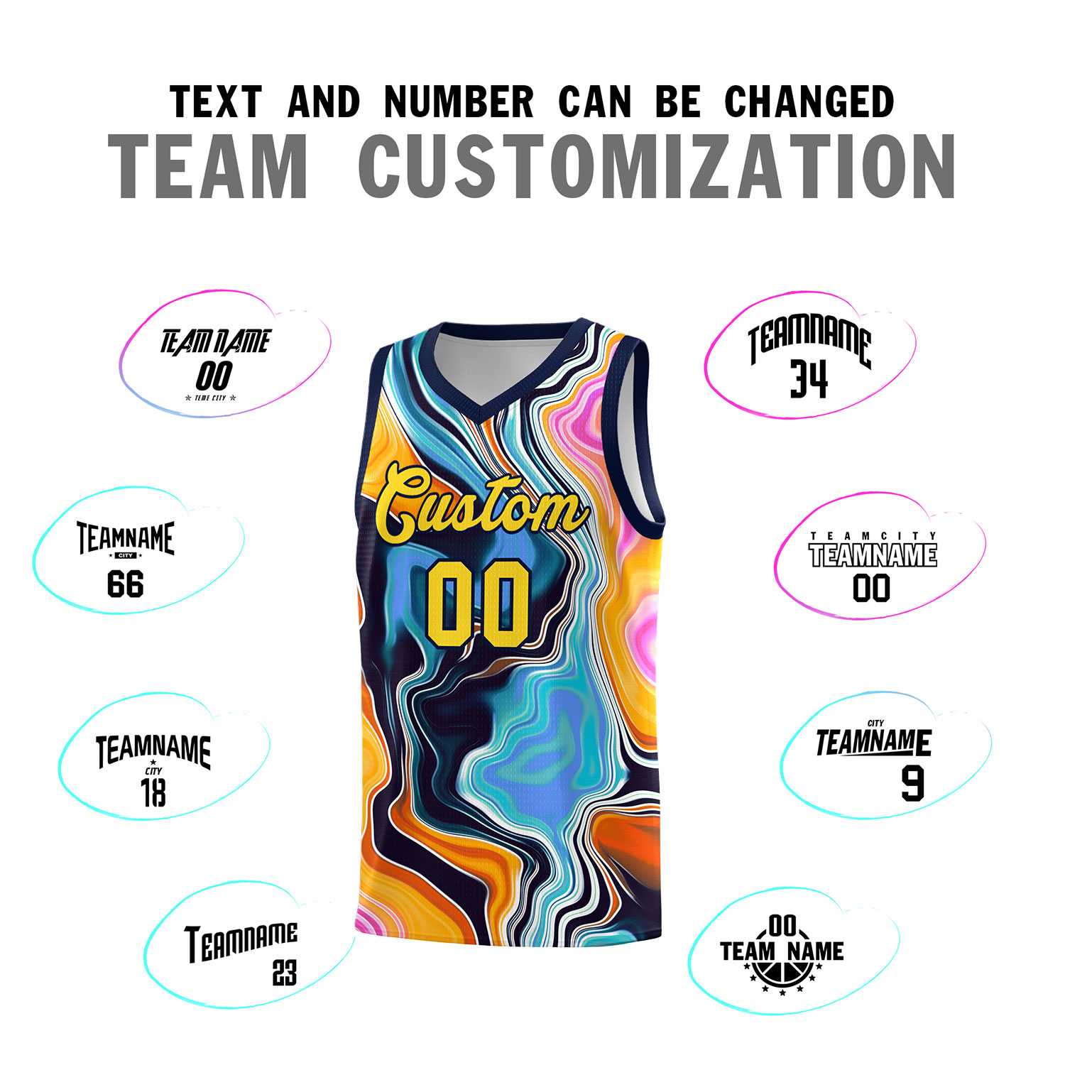 Custom Neon Green Navy-White Side Two-Tone Classic Sports Uniform Basketball Jersey |KXKSHOP