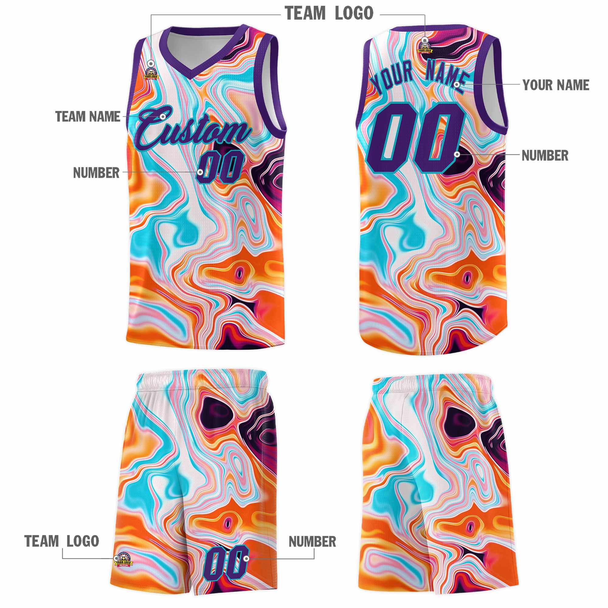 Custom Neon Green Navy-White Side Two-Tone Classic Sports Uniform Basketball Jersey |KXKSHOP
