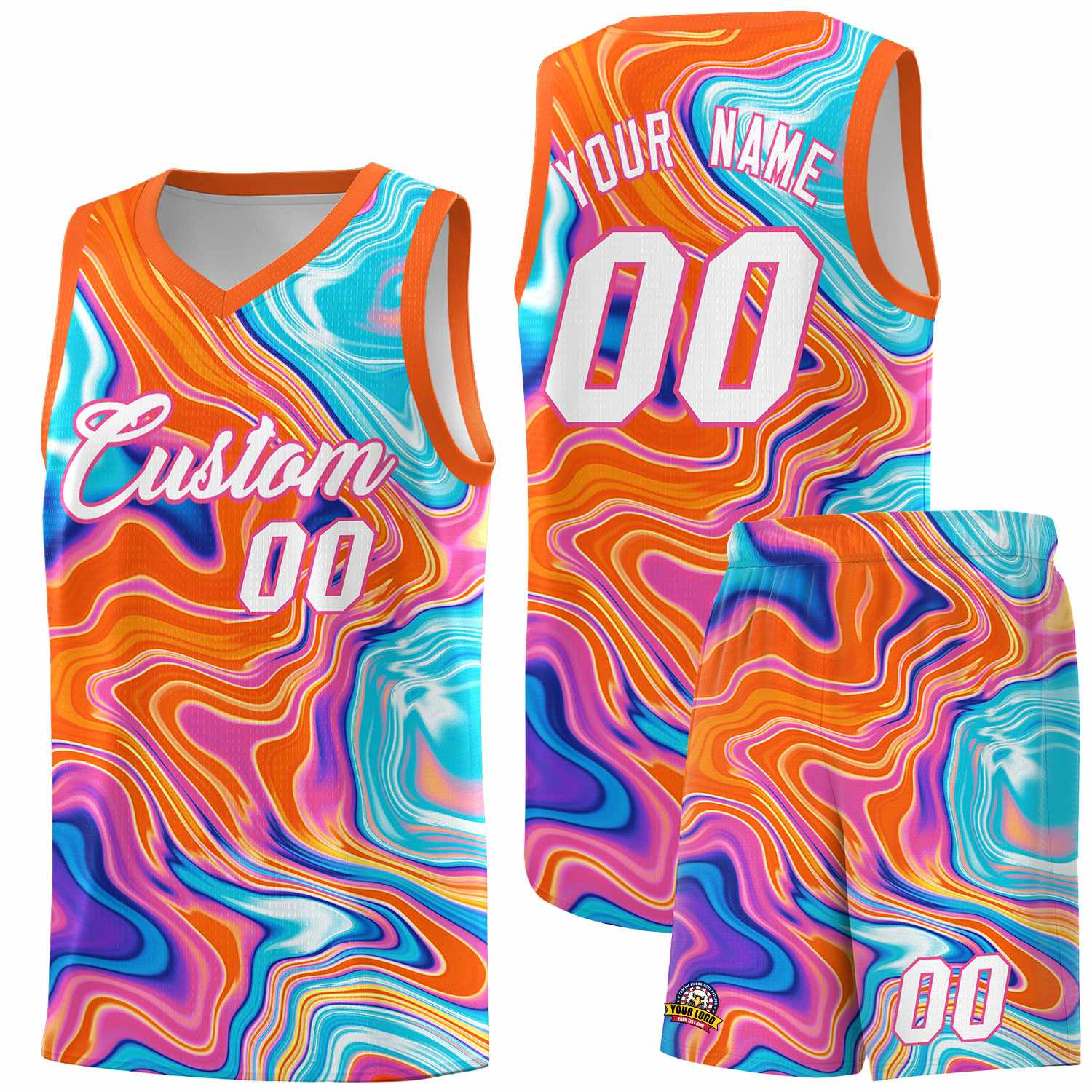 Custom Neon Green Navy-White Side Two-Tone Classic Sports Uniform Basketball Jersey |KXKSHOP