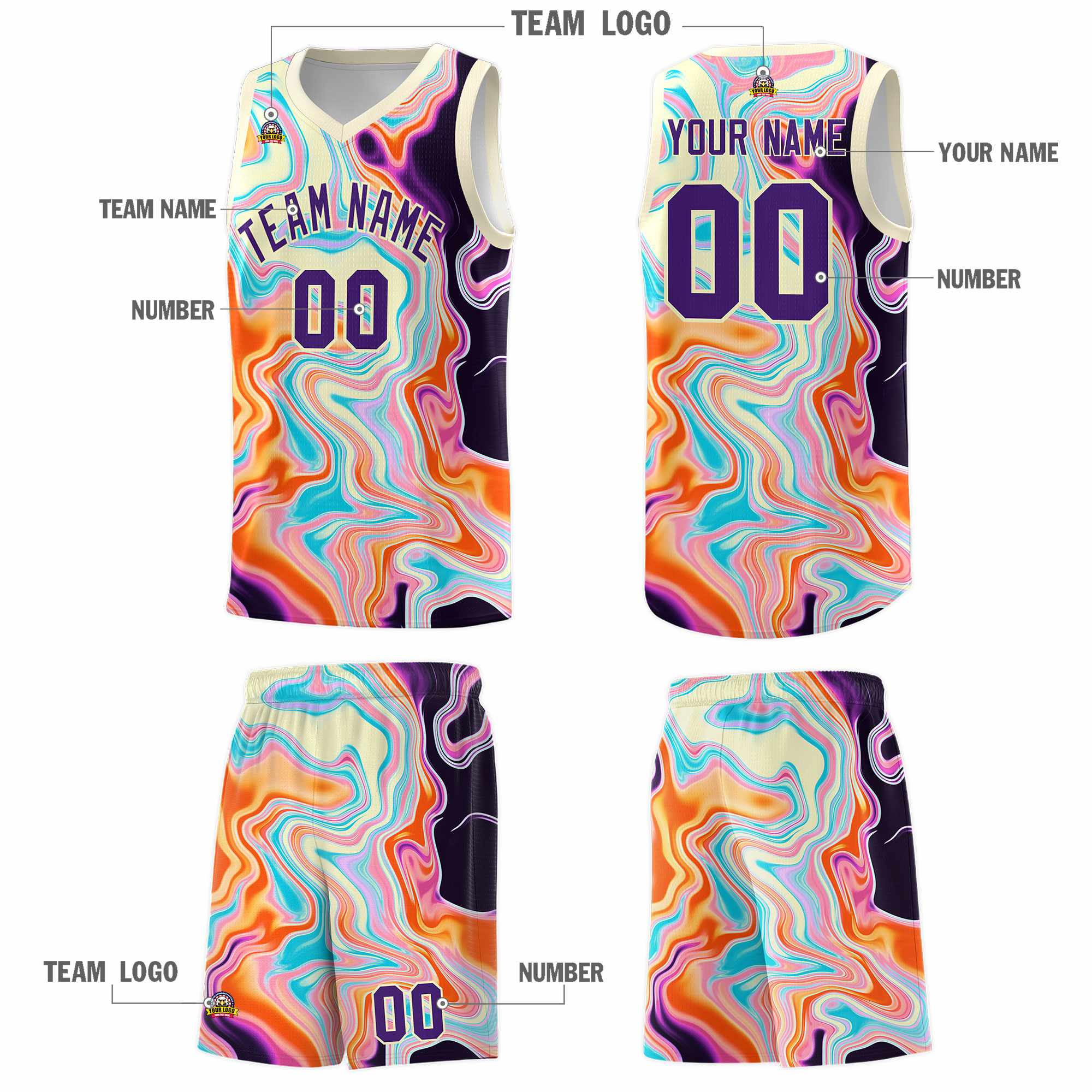 Custom Neon Green Navy-White Side Two-Tone Classic Sports Uniform Basketball Jersey |KXKSHOP