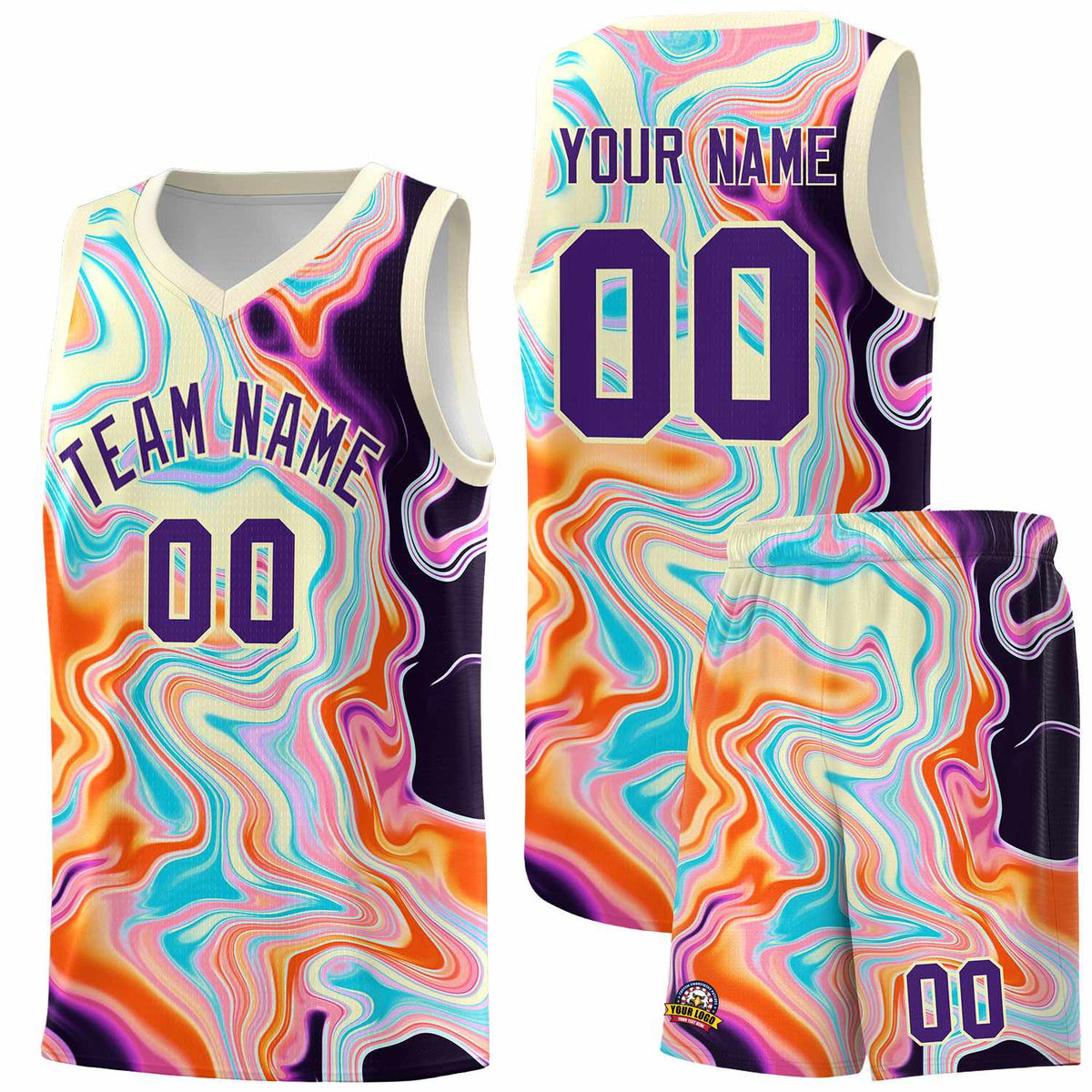 Custom Neon Green Navy-White Side Two-Tone Classic Sports Uniform Basketball Jersey |KXKSHOP