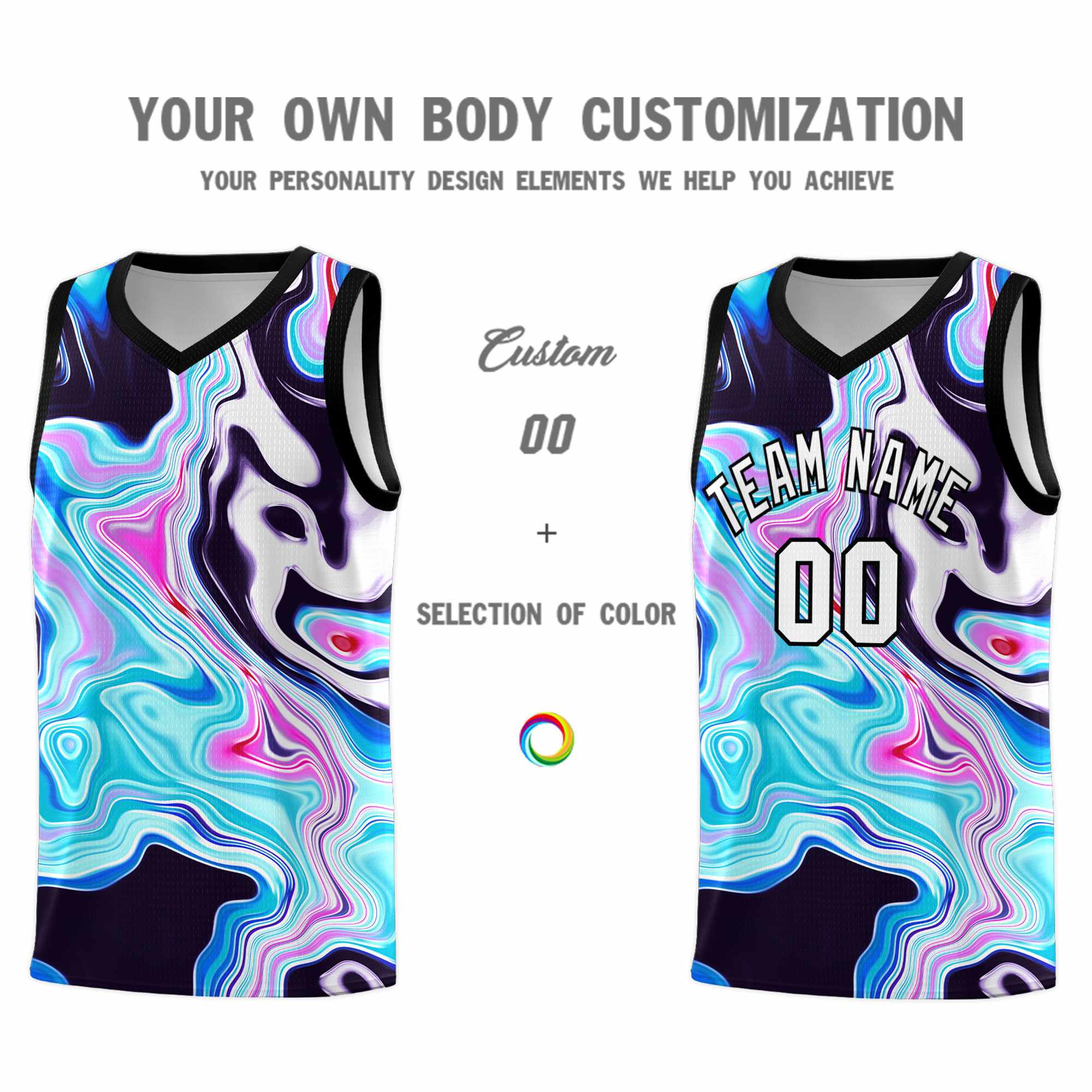 Custom Neon Green Navy-White Side Two-Tone Classic Sports Uniform Basketball Jersey |KXKSHOP