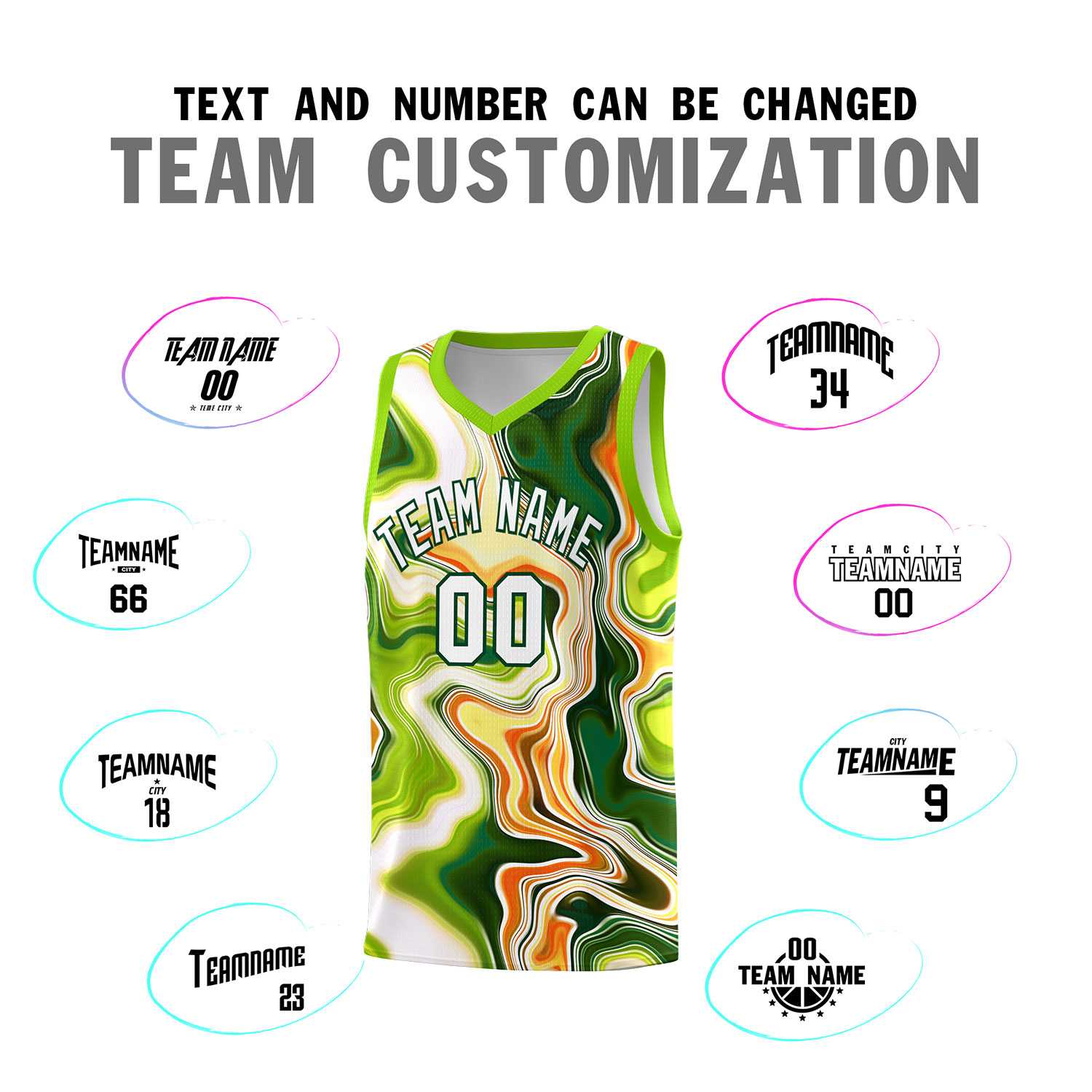 Custom Neon Green Navy-White Side Two-Tone Classic Sports Uniform Basketball Jersey |KXKSHOP