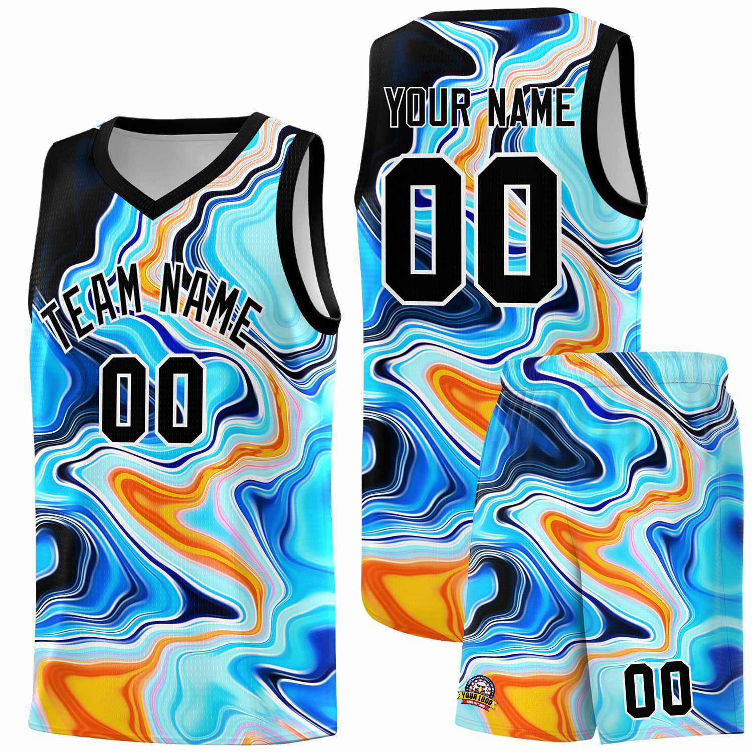 Custom Neon Green Navy-White Side Two-Tone Classic Sports Uniform Basketball Jersey |KXKSHOP