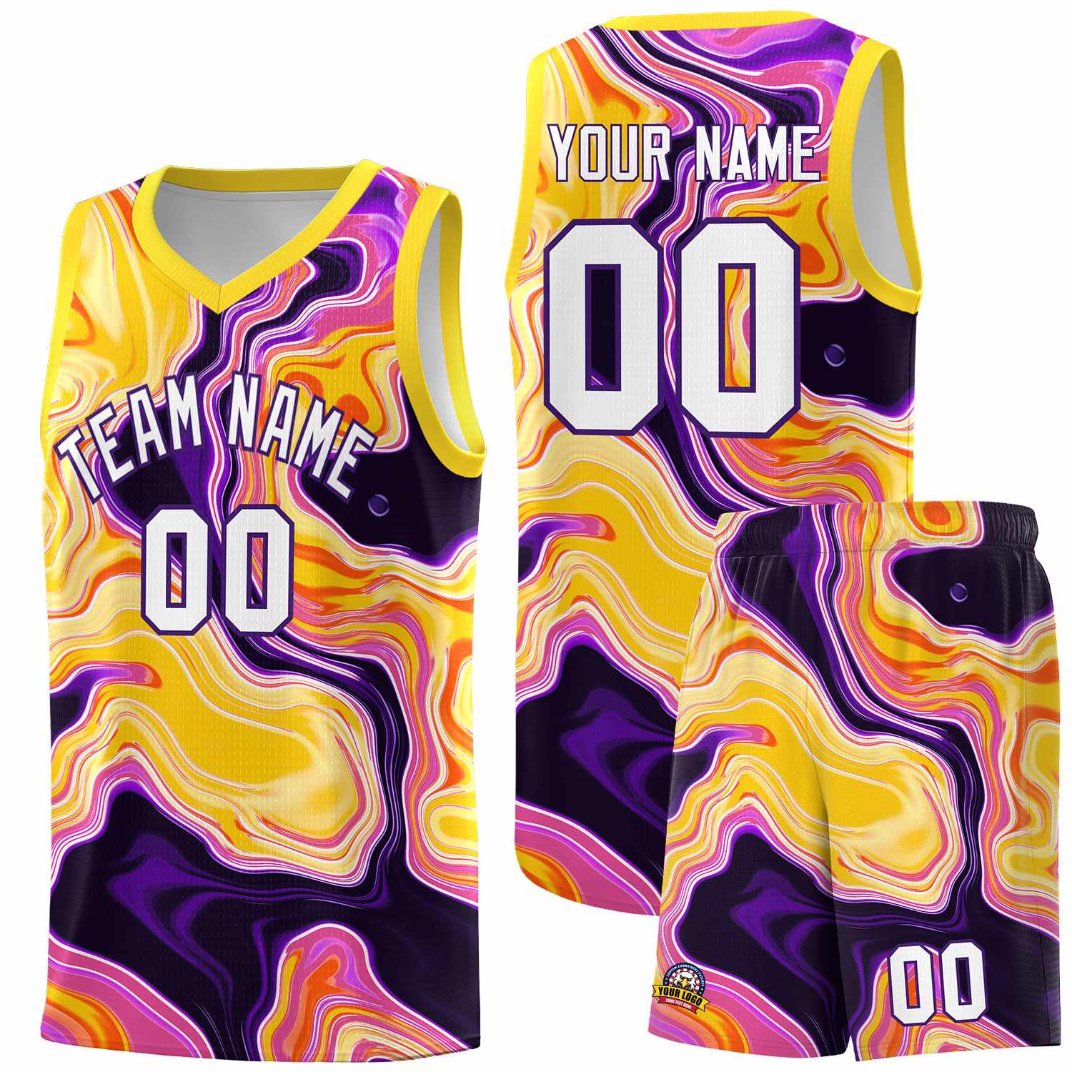Custom Neon Green Navy-White Side Two-Tone Classic Sports Uniform Basketball Jersey |KXKSHOP