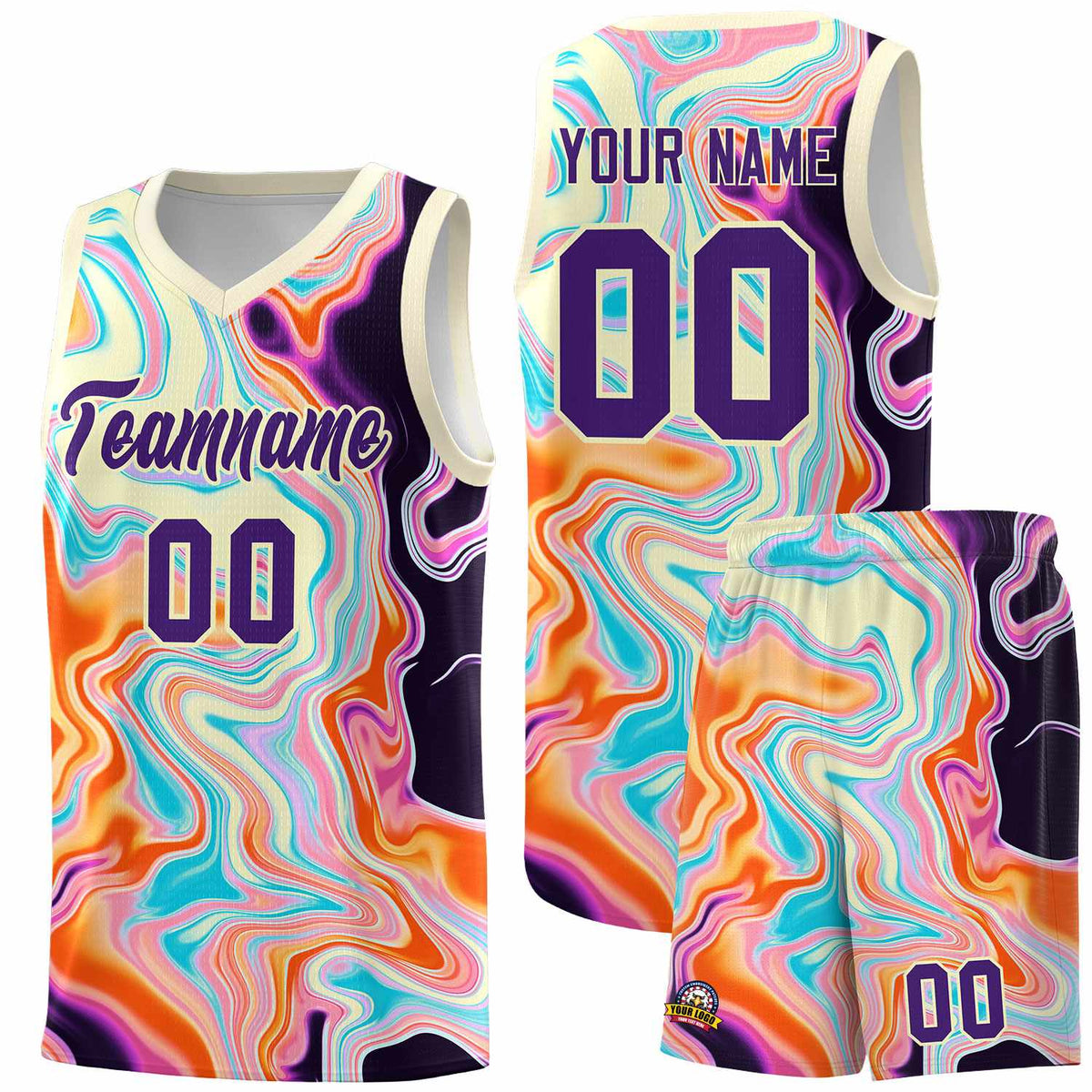 Custom Neon Green Navy-White Side Two-Tone Classic Sports Uniform Basketball Jersey |KXKSHOP
