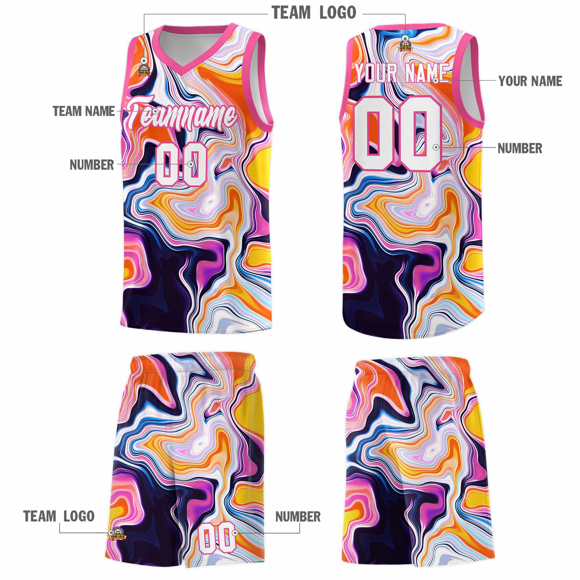 Custom Neon Green Navy-White Side Two-Tone Classic Sports Uniform Basketball Jersey |KXKSHOP