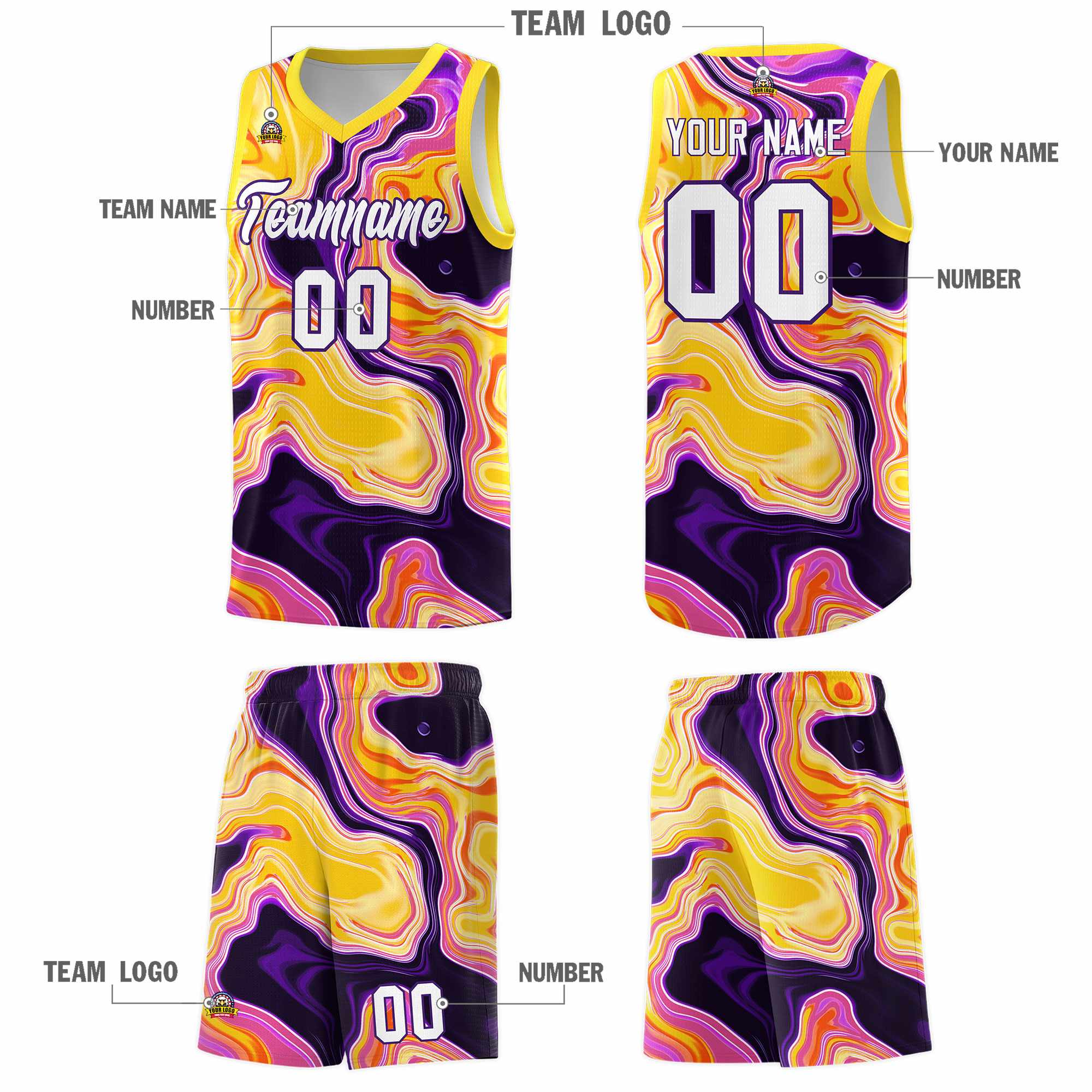 Custom Neon Green Navy-White Side Two-Tone Classic Sports Uniform Basketball Jersey |KXKSHOP