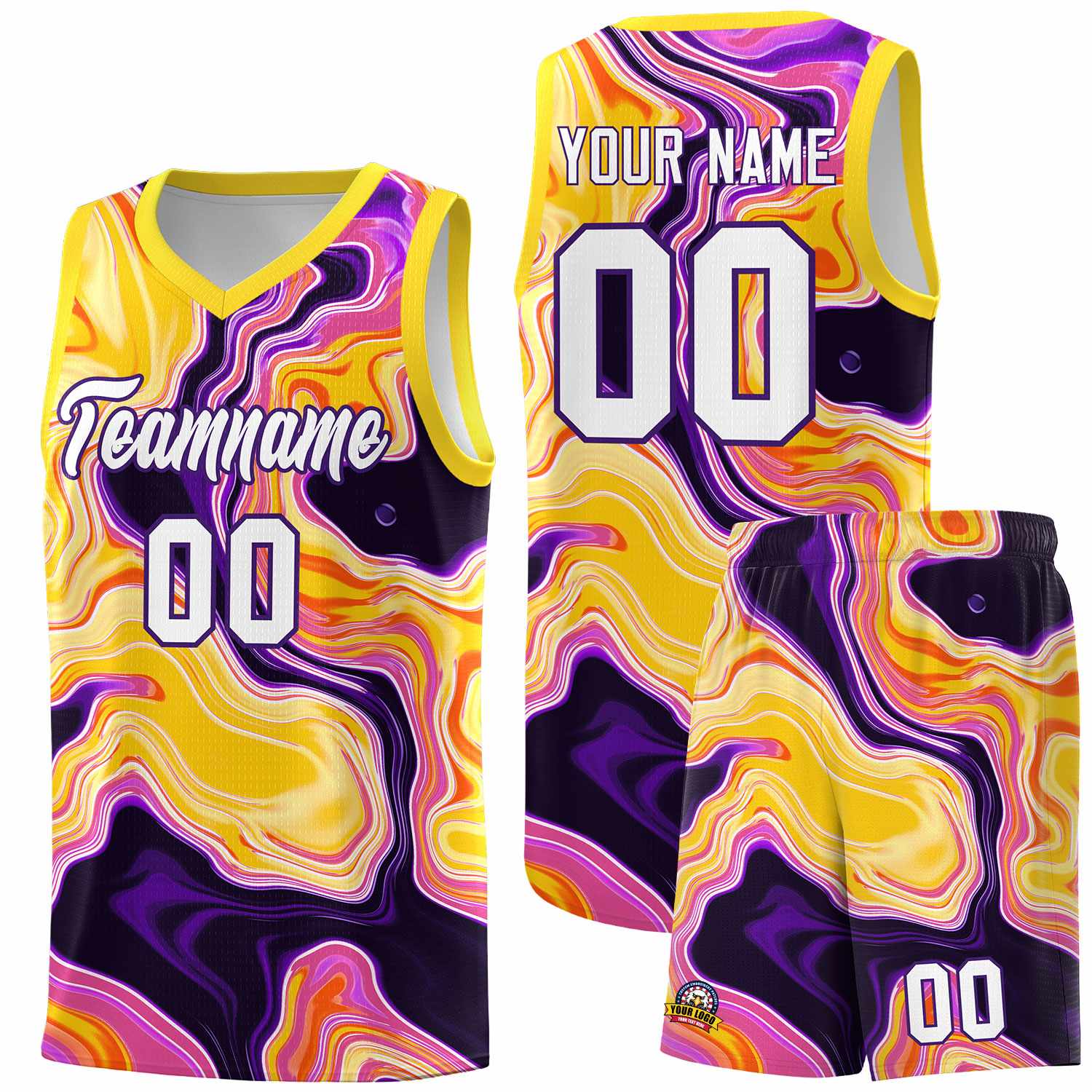 Custom Neon Green Navy-White Side Two-Tone Classic Sports Uniform Basketball Jersey |KXKSHOP